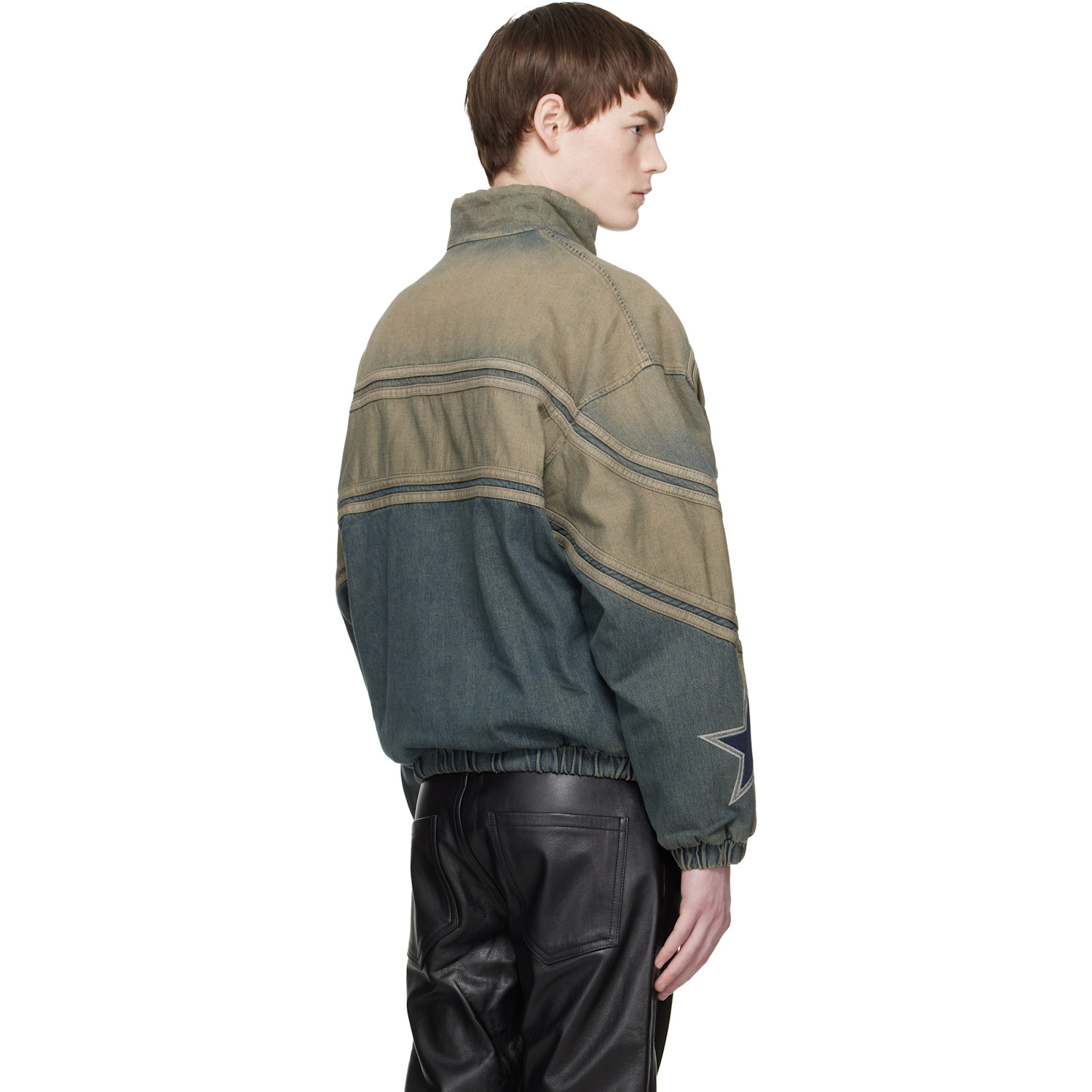  Amiri Blue 'amiri' Sport Denim Track Jacket 