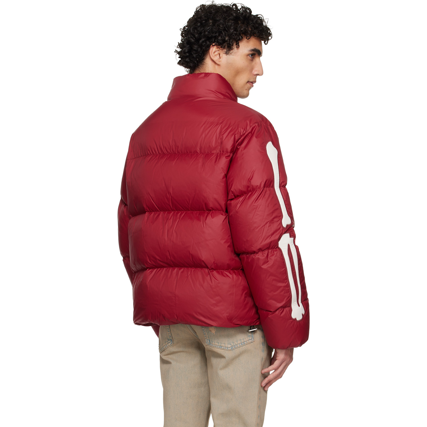  Amiri Red Bones Down Jacket 