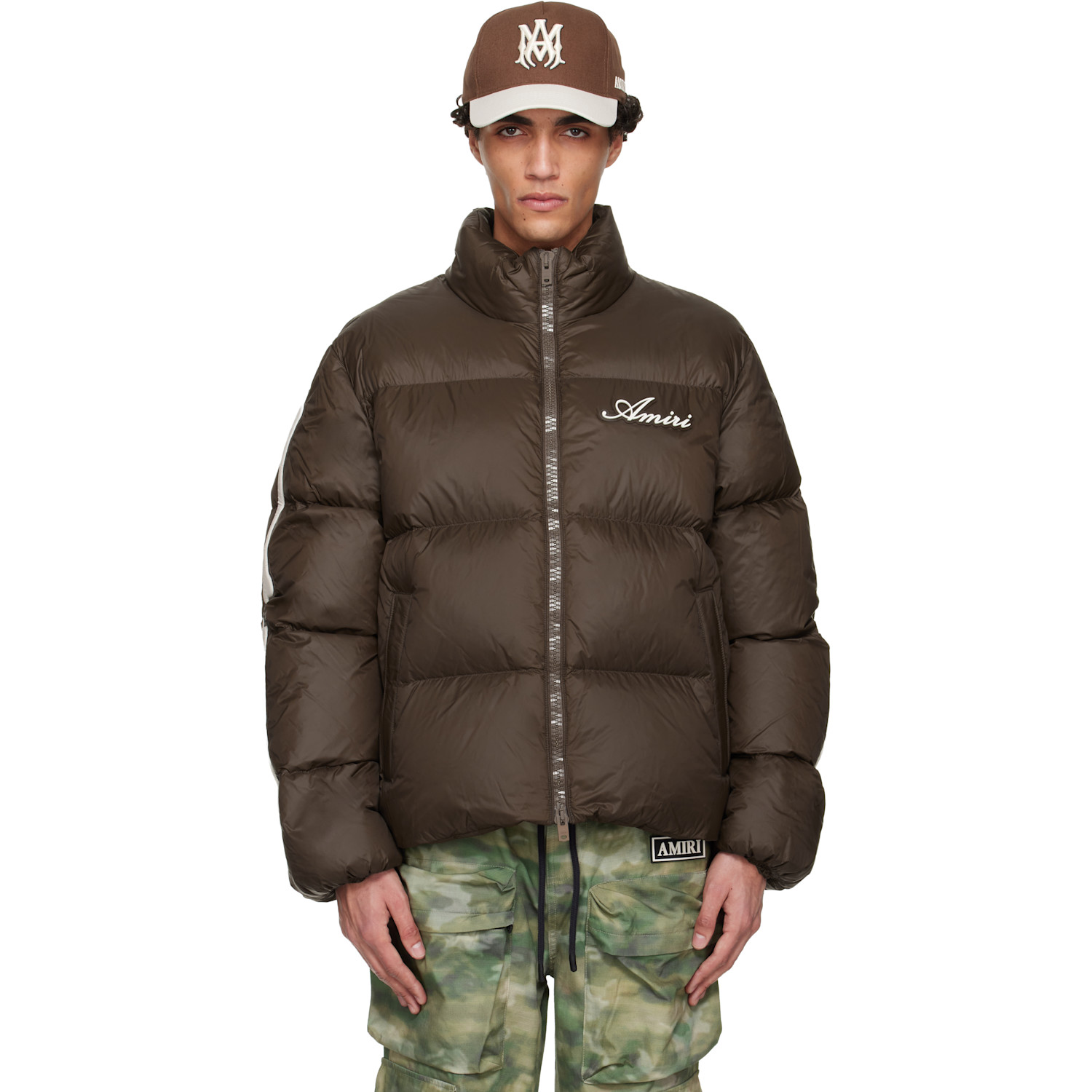 AMIRI checkerboard-print faux-fur jacket | Smart Closet
