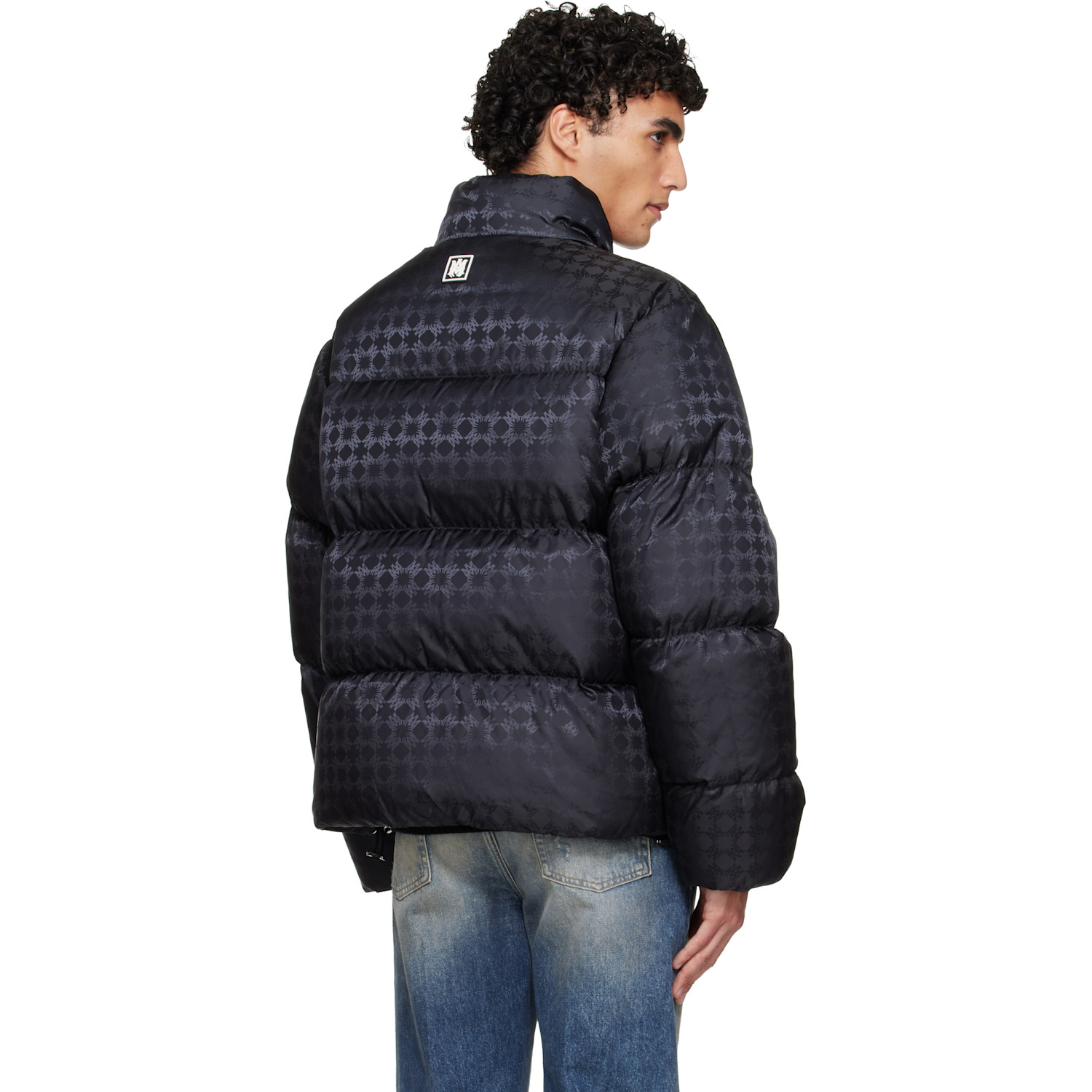  Amiri Black Ma Quad Jacquard Down Jacket 
