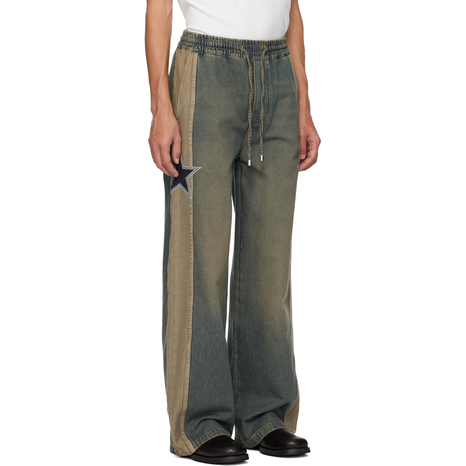  Amiri Blue 'amiri' Sport Denim Track Pants 