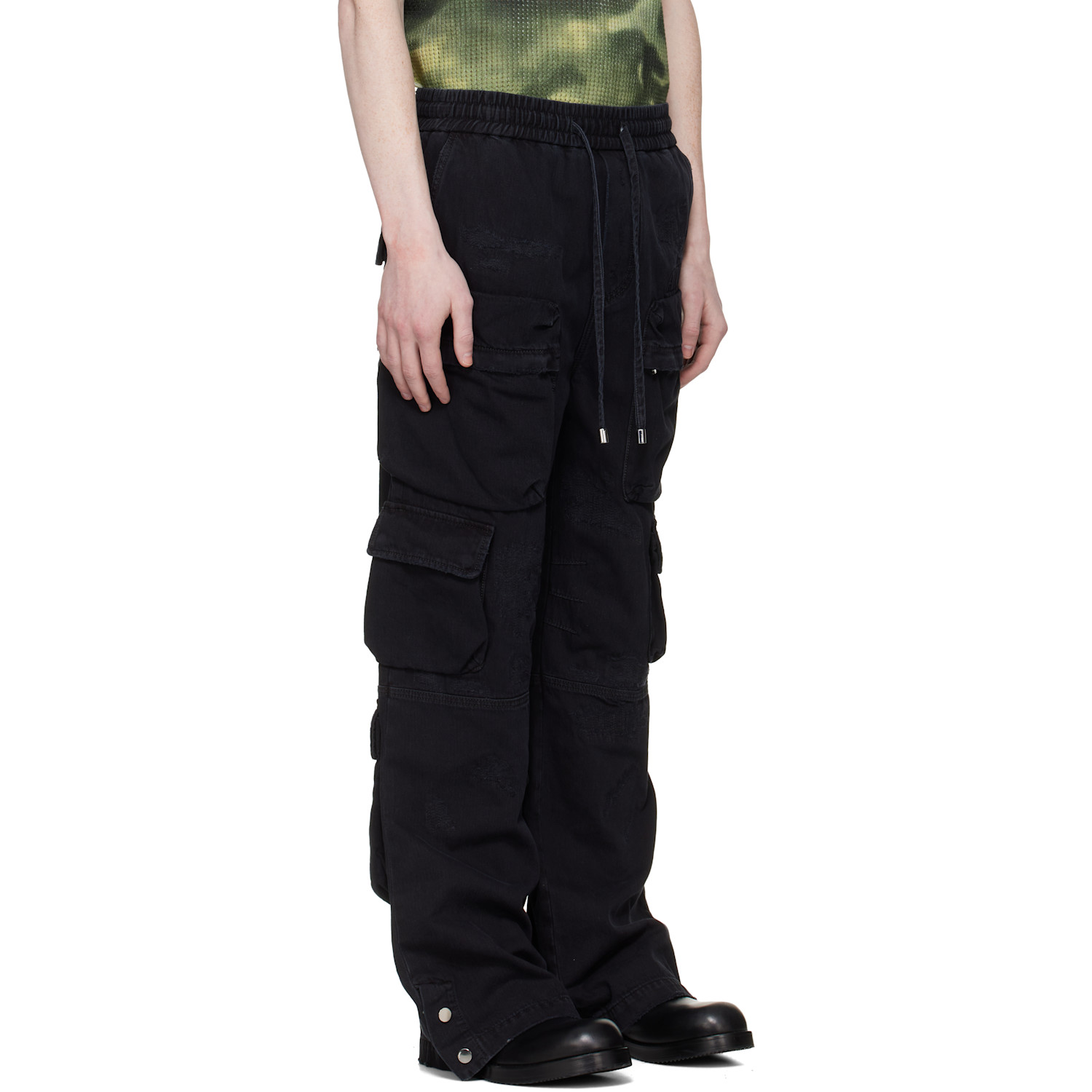  Amiri Black Cargo Jeans 