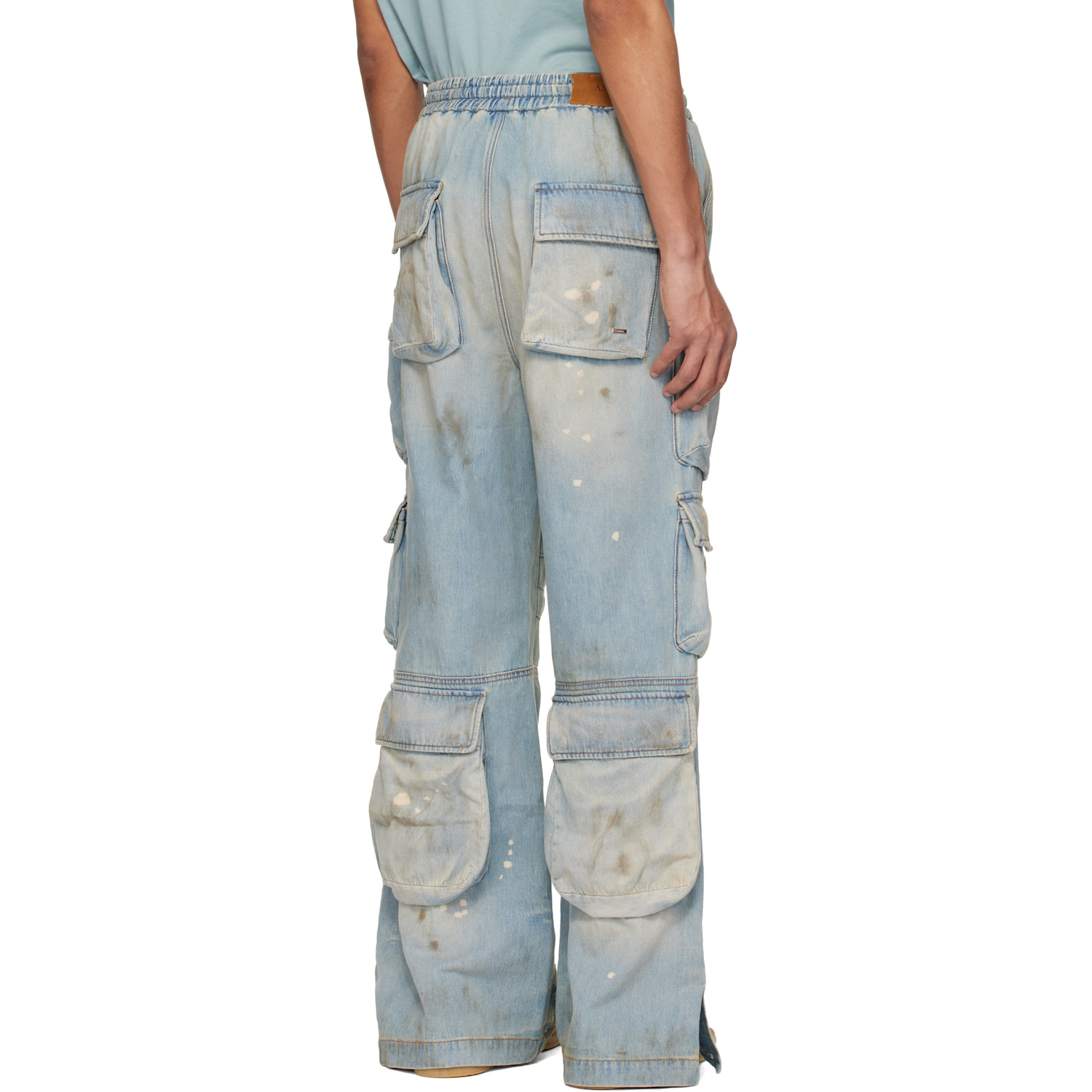  Amiri Blue Cargo Jeans 