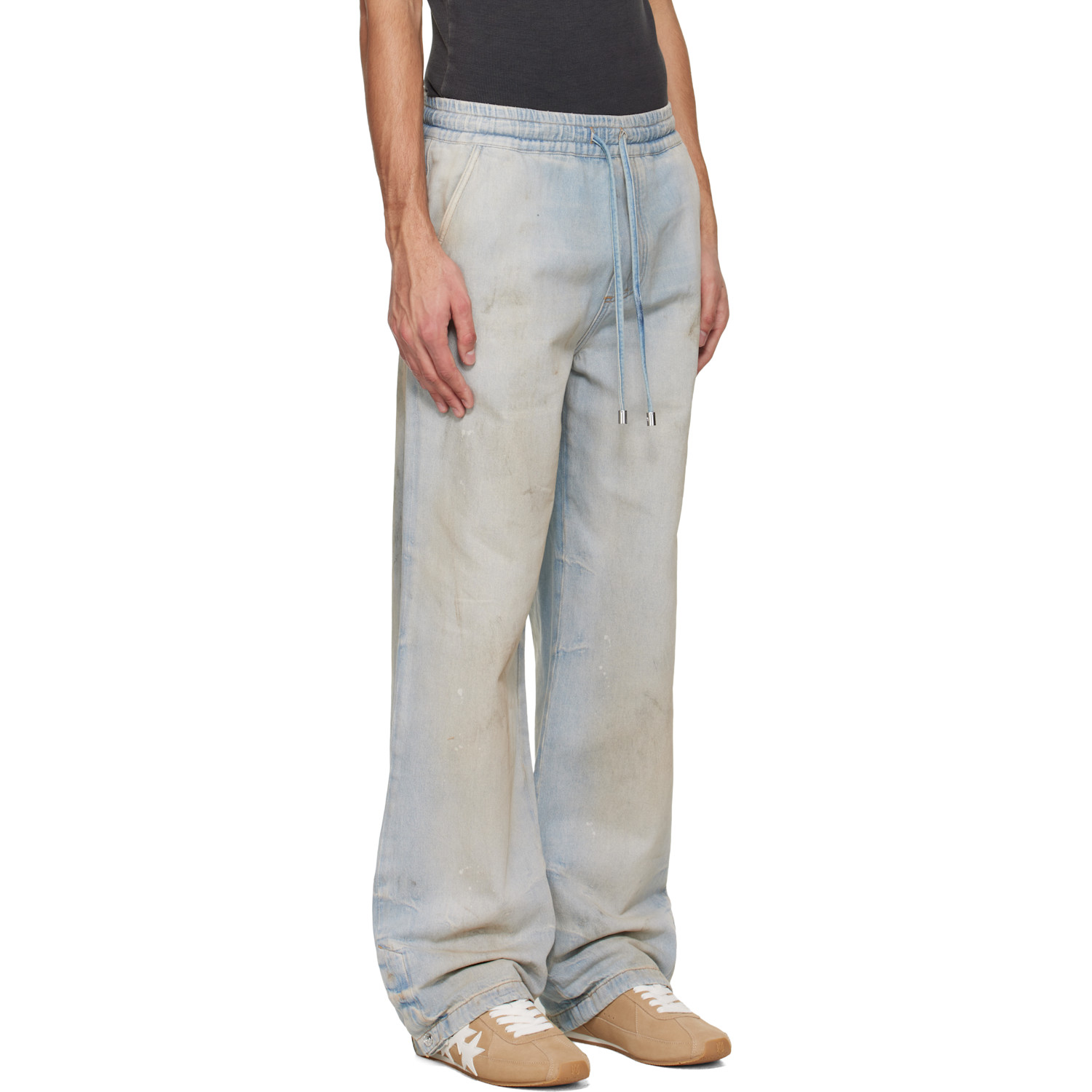  Amiri Blue Relaxed Baggy Jeans 