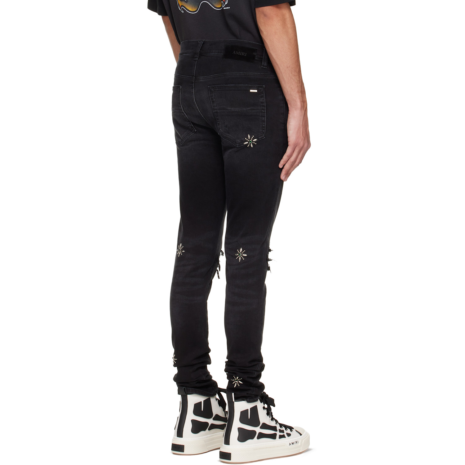  Amiri Black Stud Mx1 Jeans 