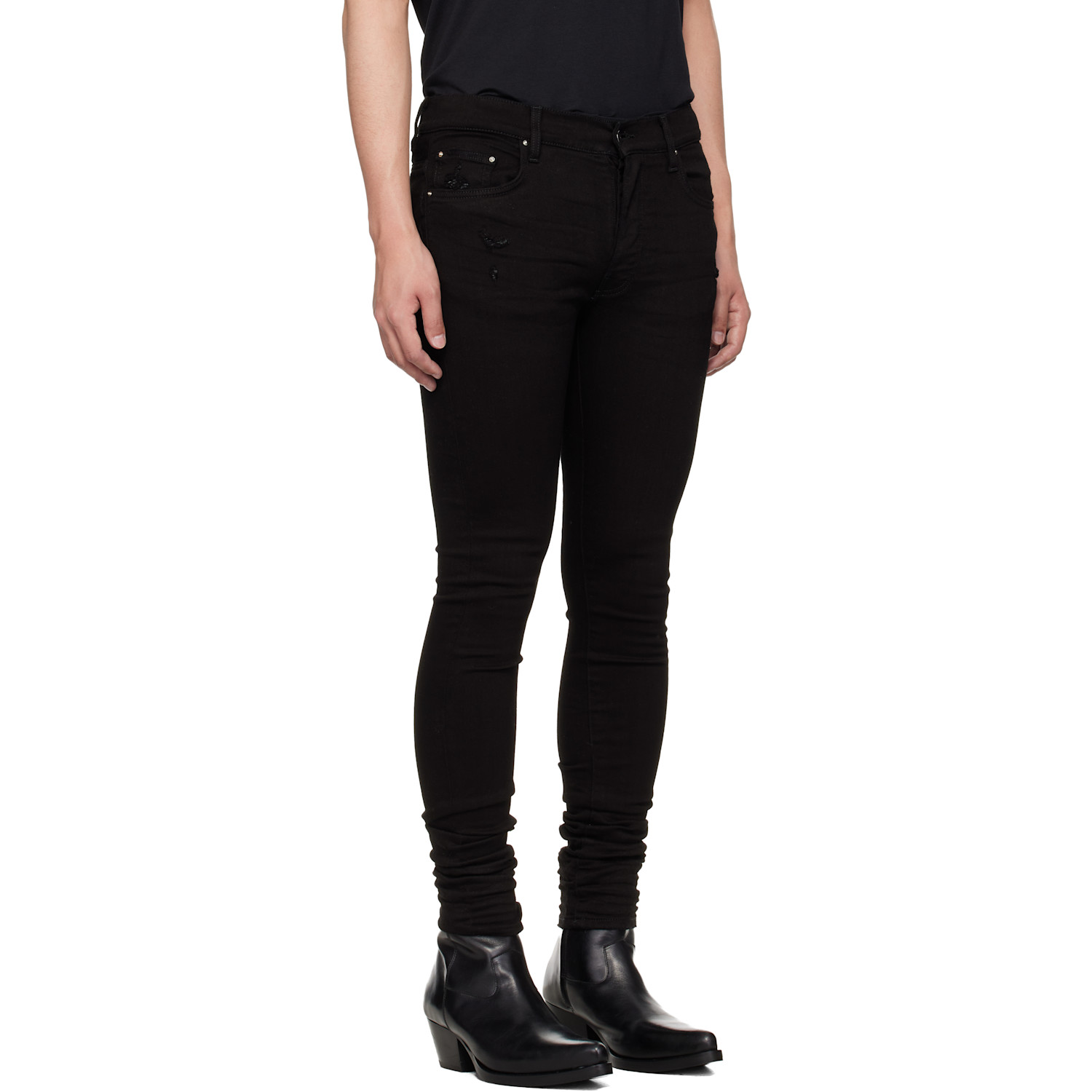  Amiri Black Stack Jeans 