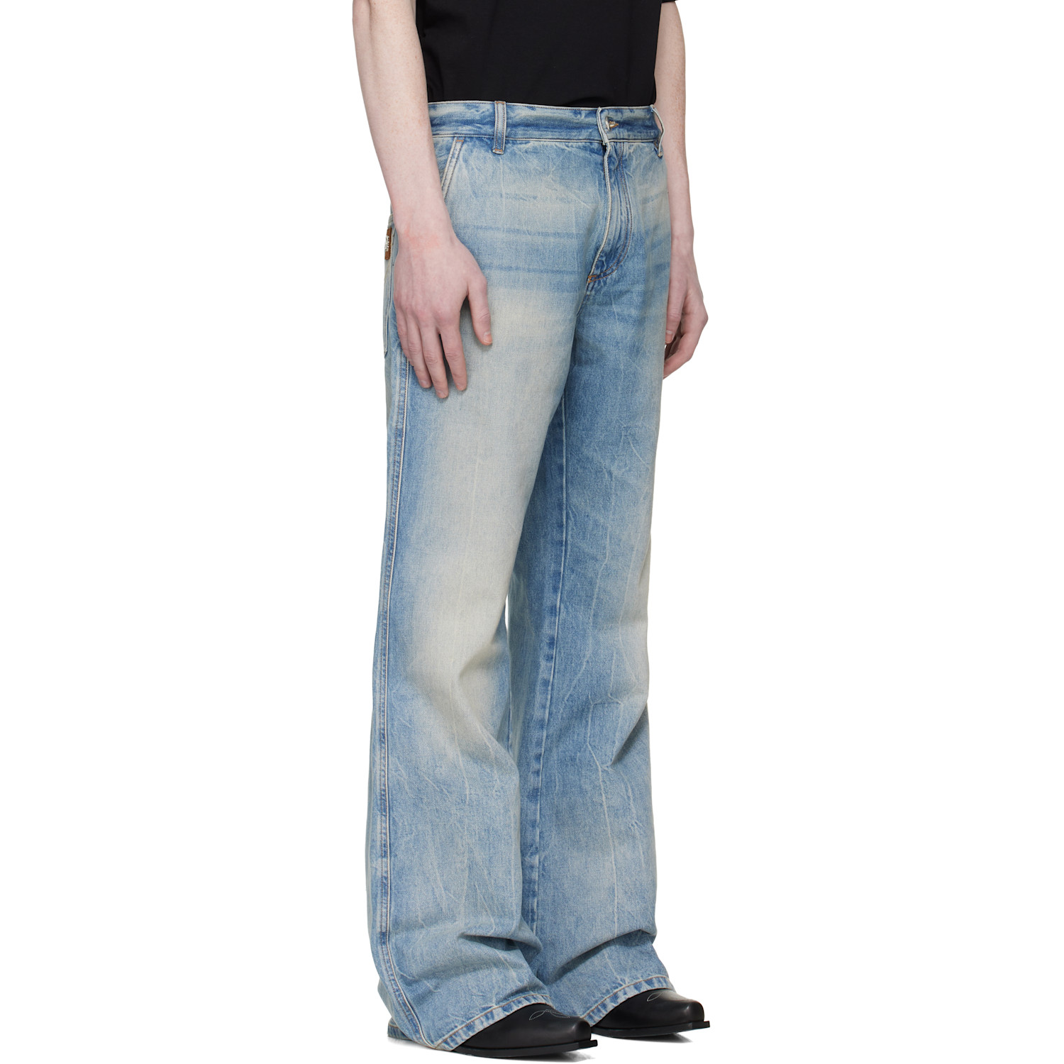  Amiri Blue Boot Cut Jeans 