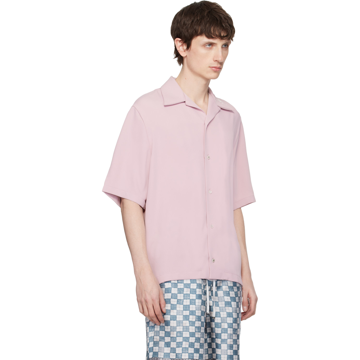  Amiri Pink 'amiri' Camp Shirt 
