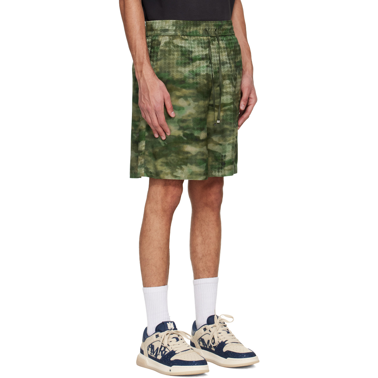  Amiri Green Ma Quad Camo Shorts 