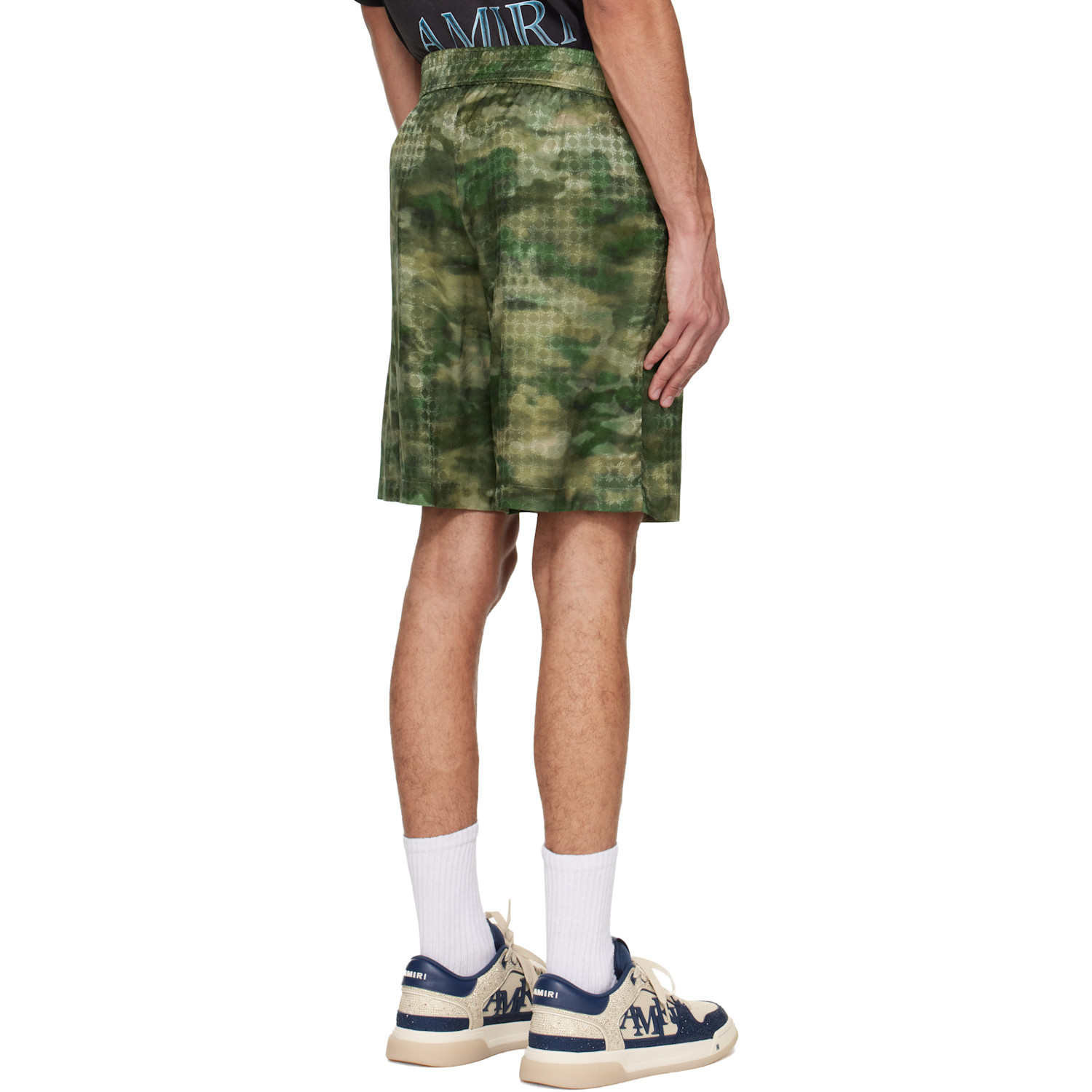  Amiri Green Ma Quad Camo Shorts 