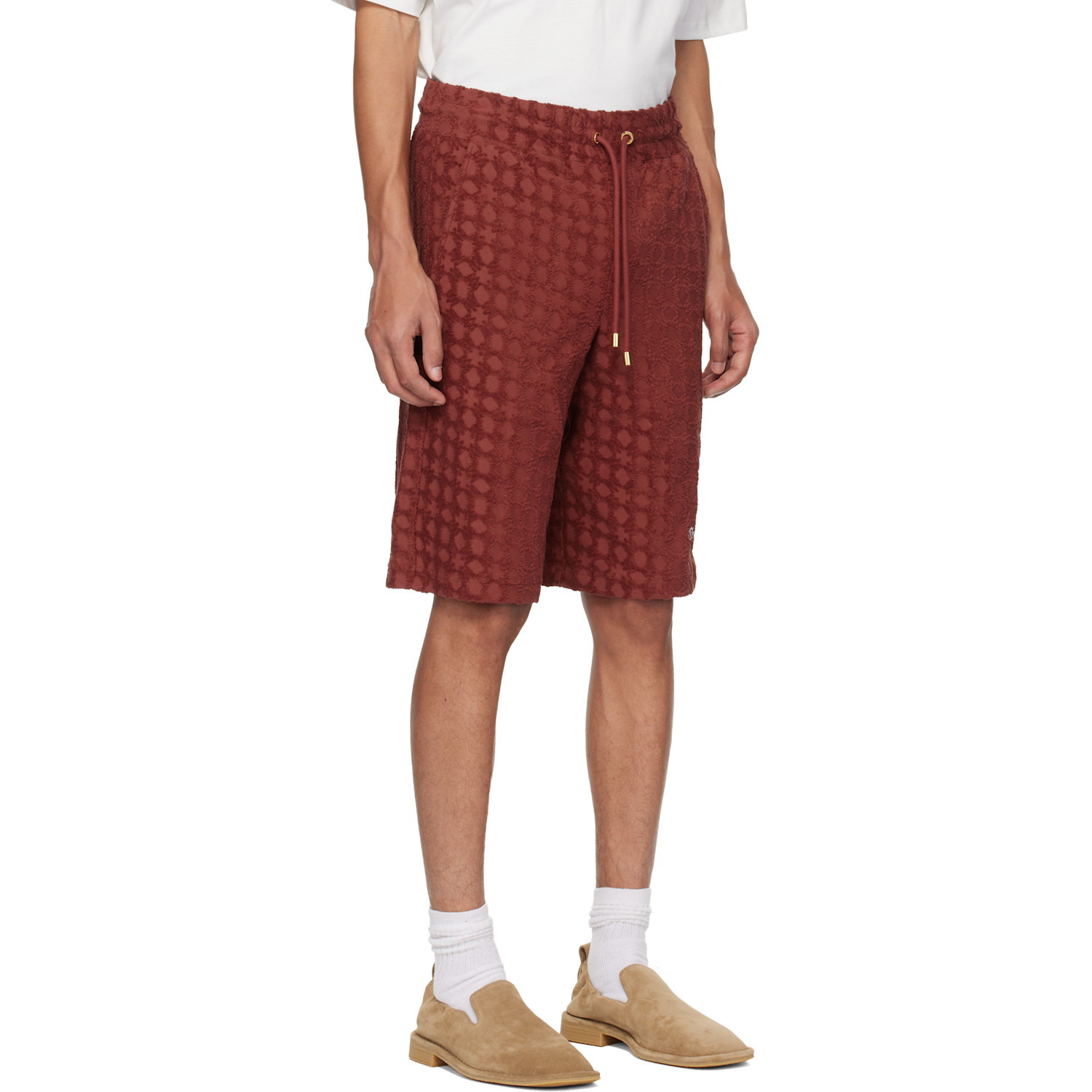  Amiri Red Ma Chateau Oversized Shorts 