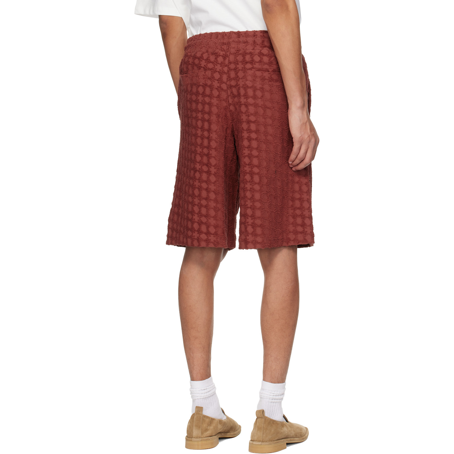  Amiri Red Ma Chateau Oversized Shorts 