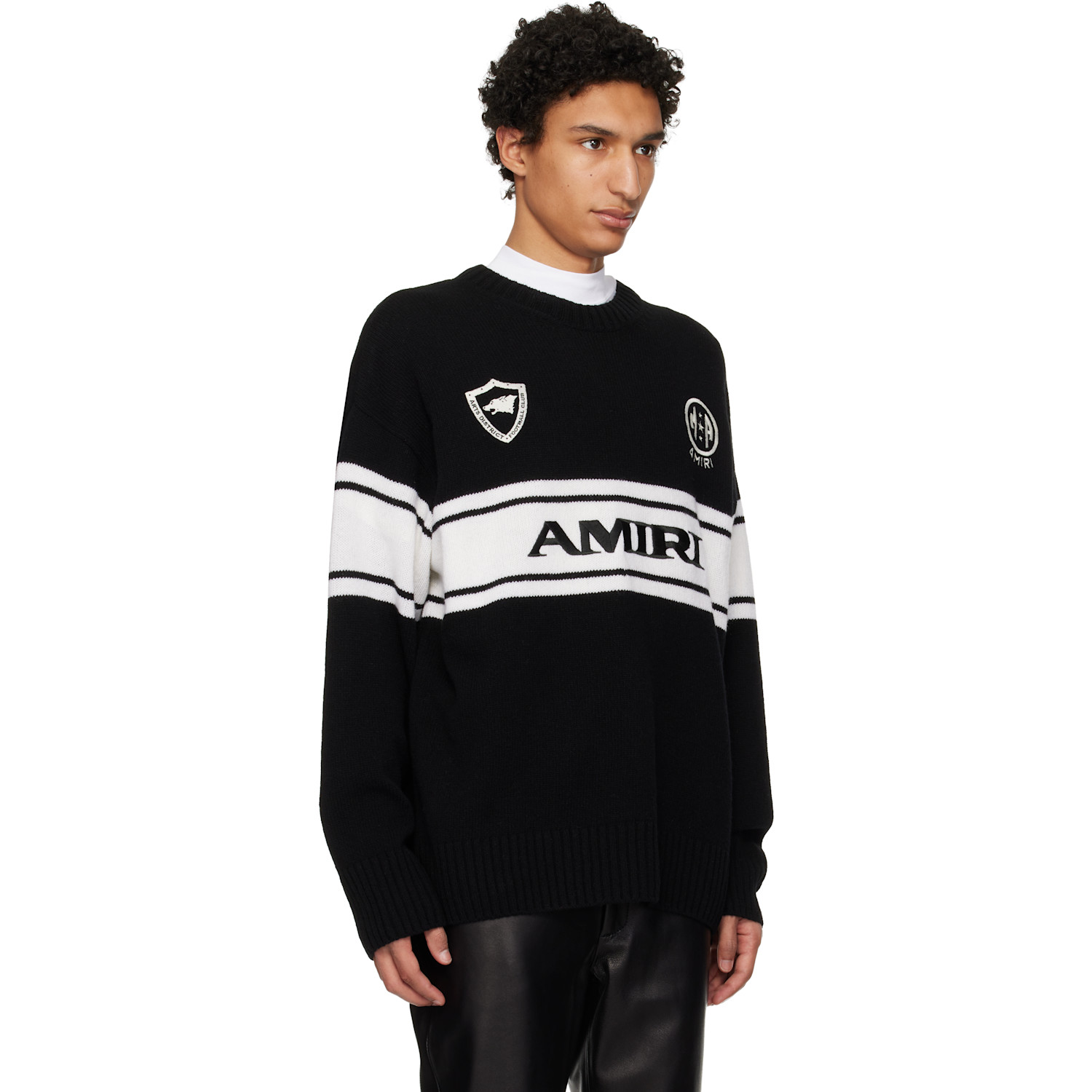  Amiri Black 'amiri' Sport Sweater 