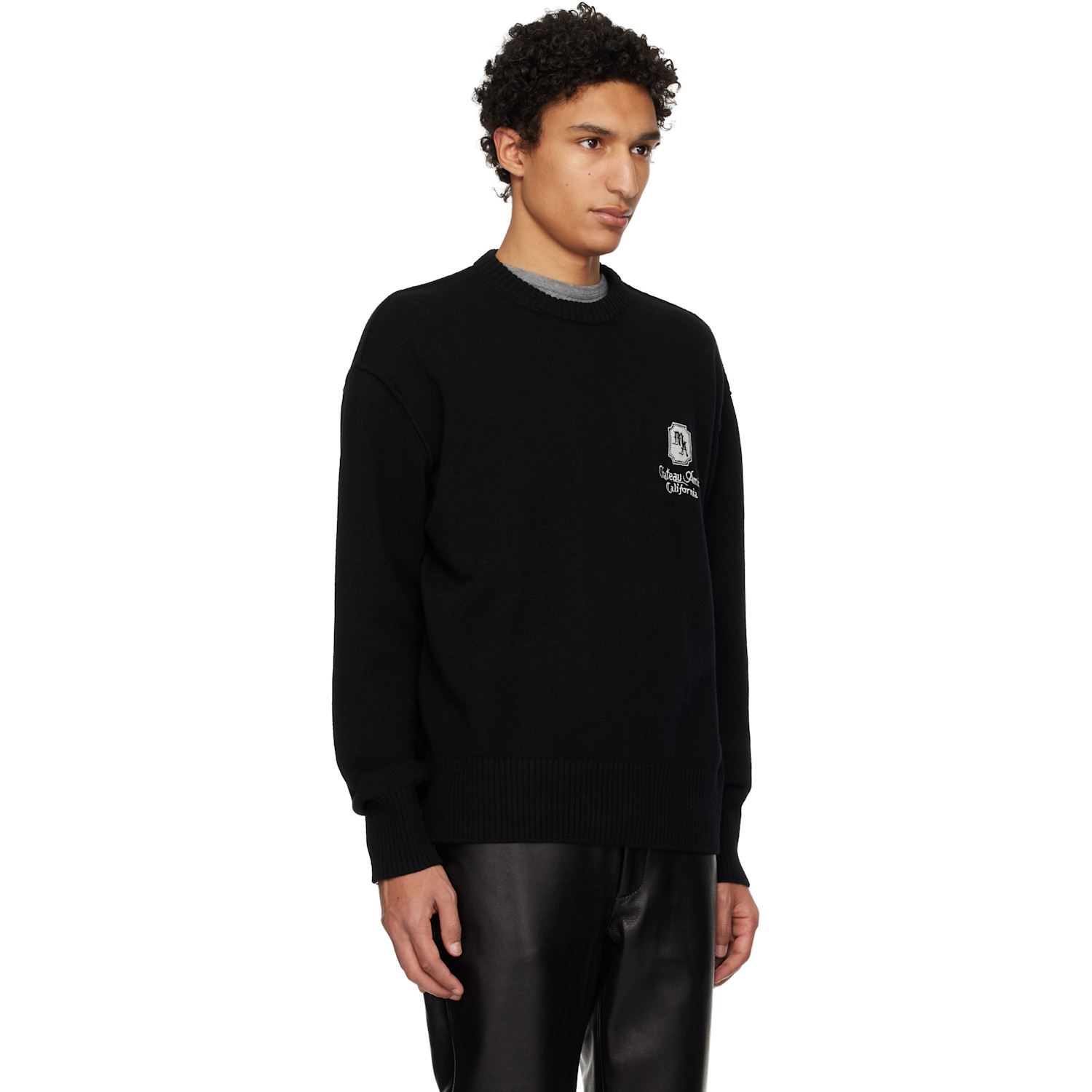  Amiri Black Ma Chateau Sweater 