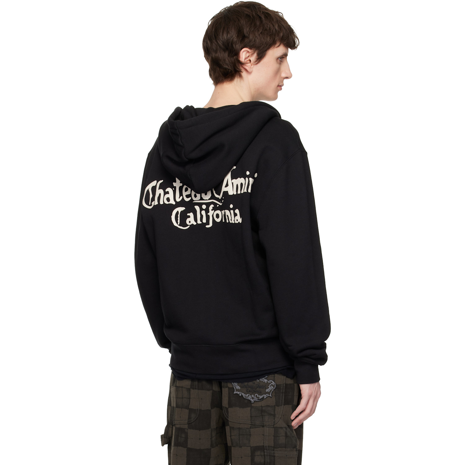  Amiri Black 'ma Chateau' Zip Hoodie 
