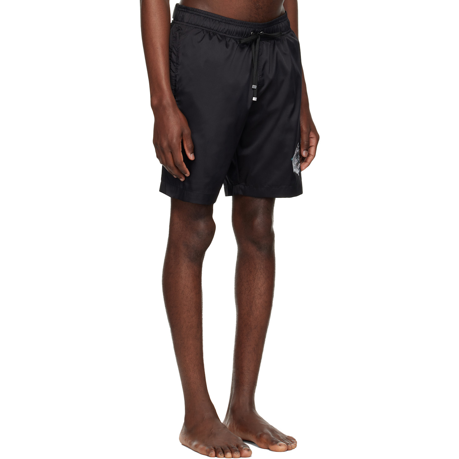  Amiri Black Chateau Crest Swim Shorts 