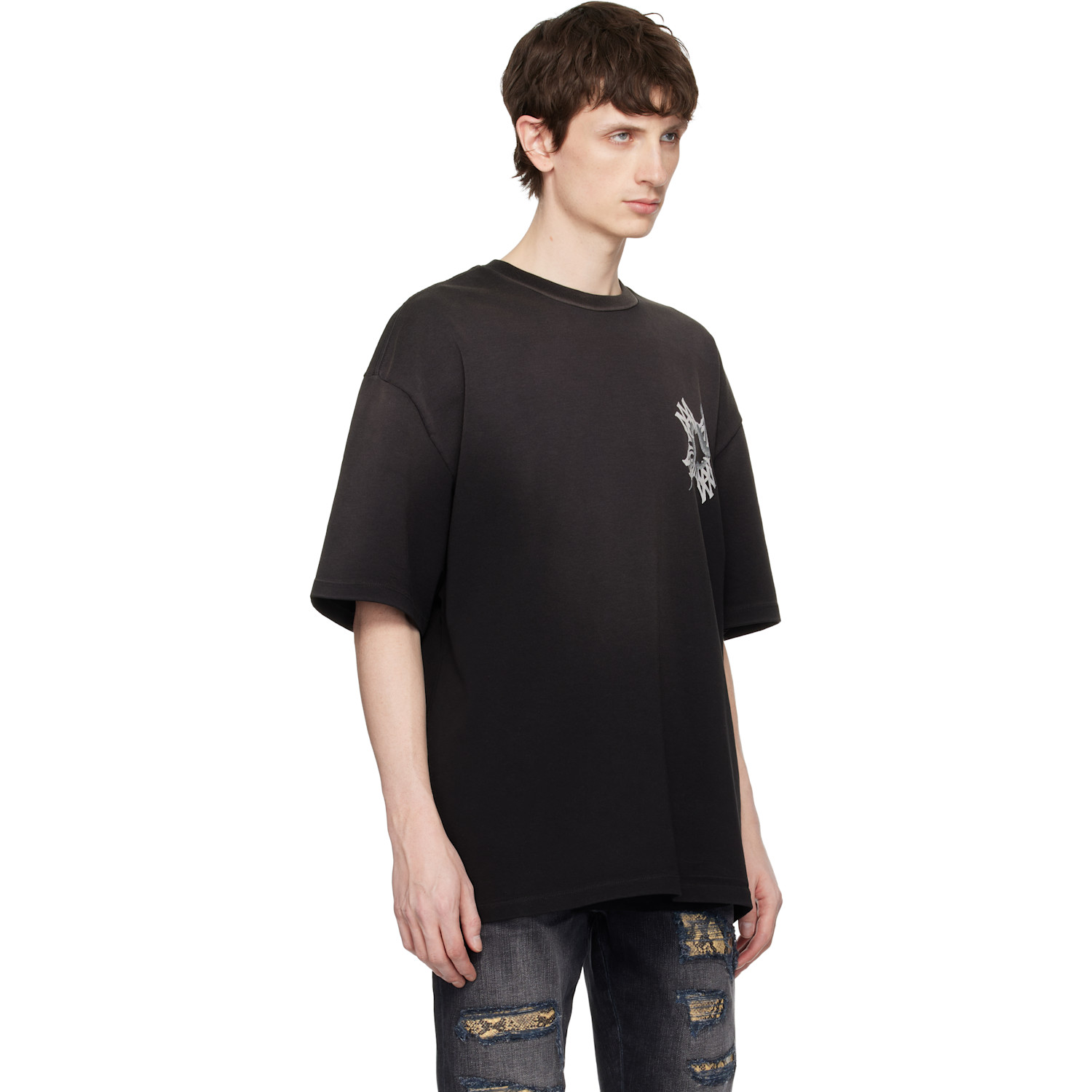  Amiri Black Ma Quad Snake T-shirt 