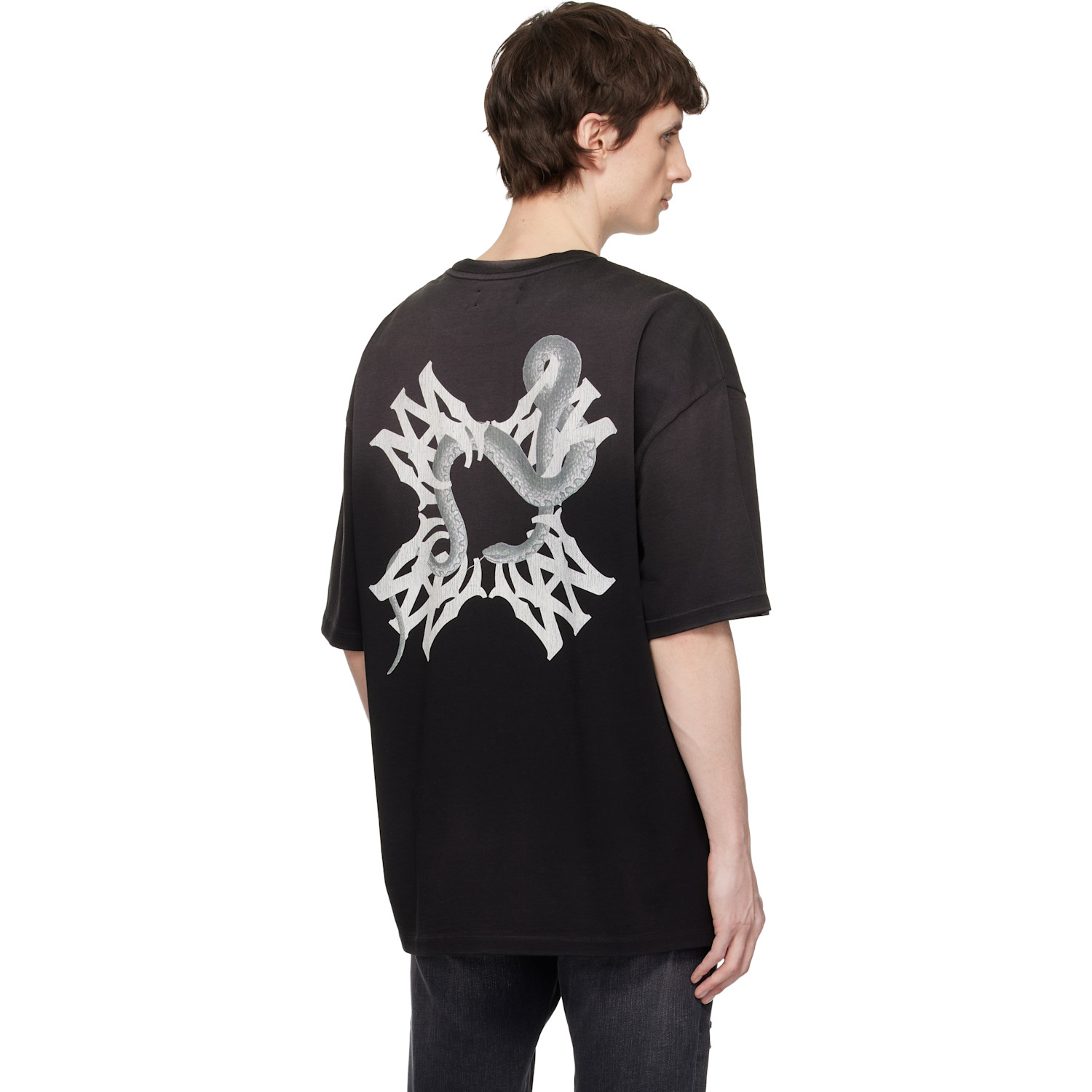  Amiri Black Ma Quad Snake T-shirt 