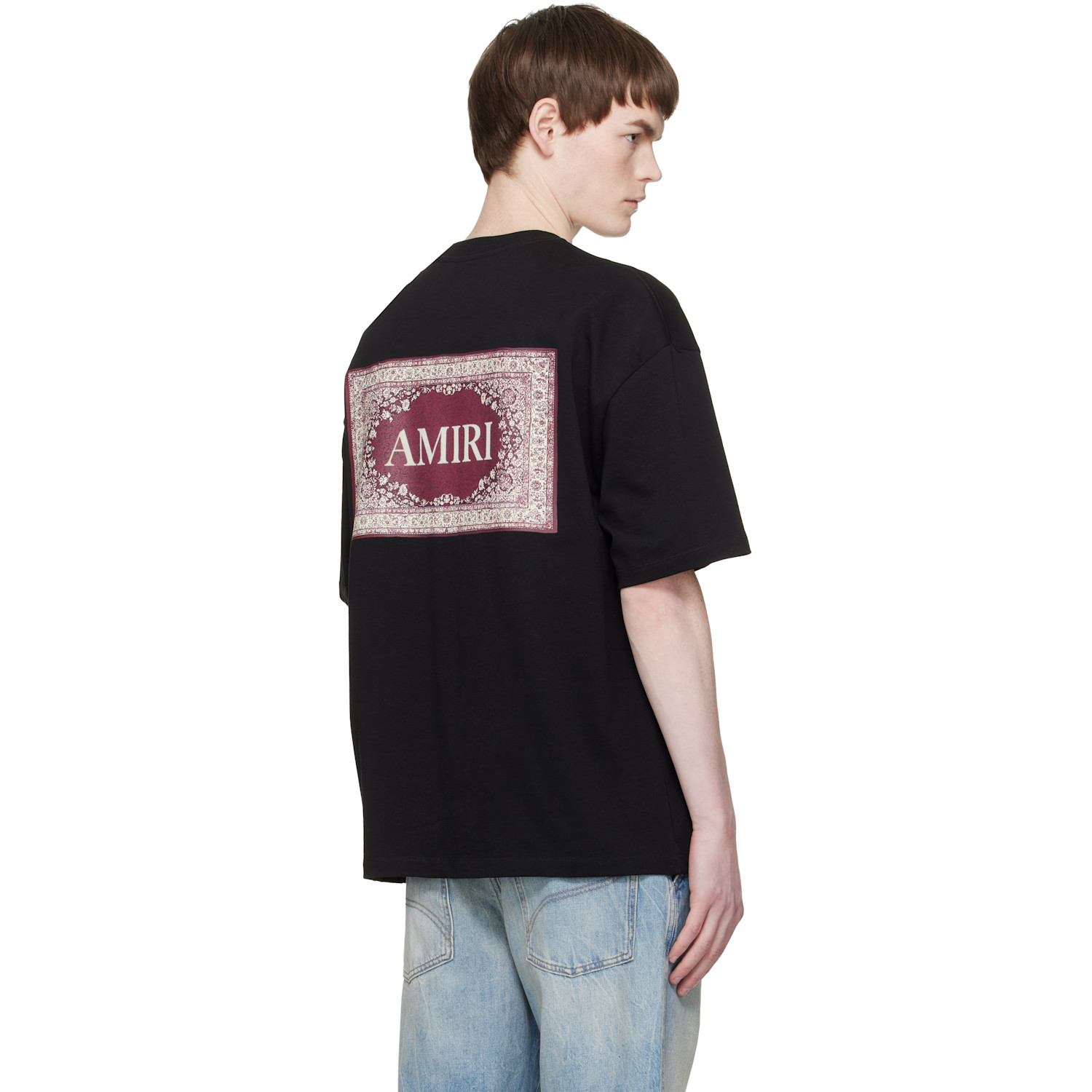  Amiri Black Bandana Oversized T-shirt 