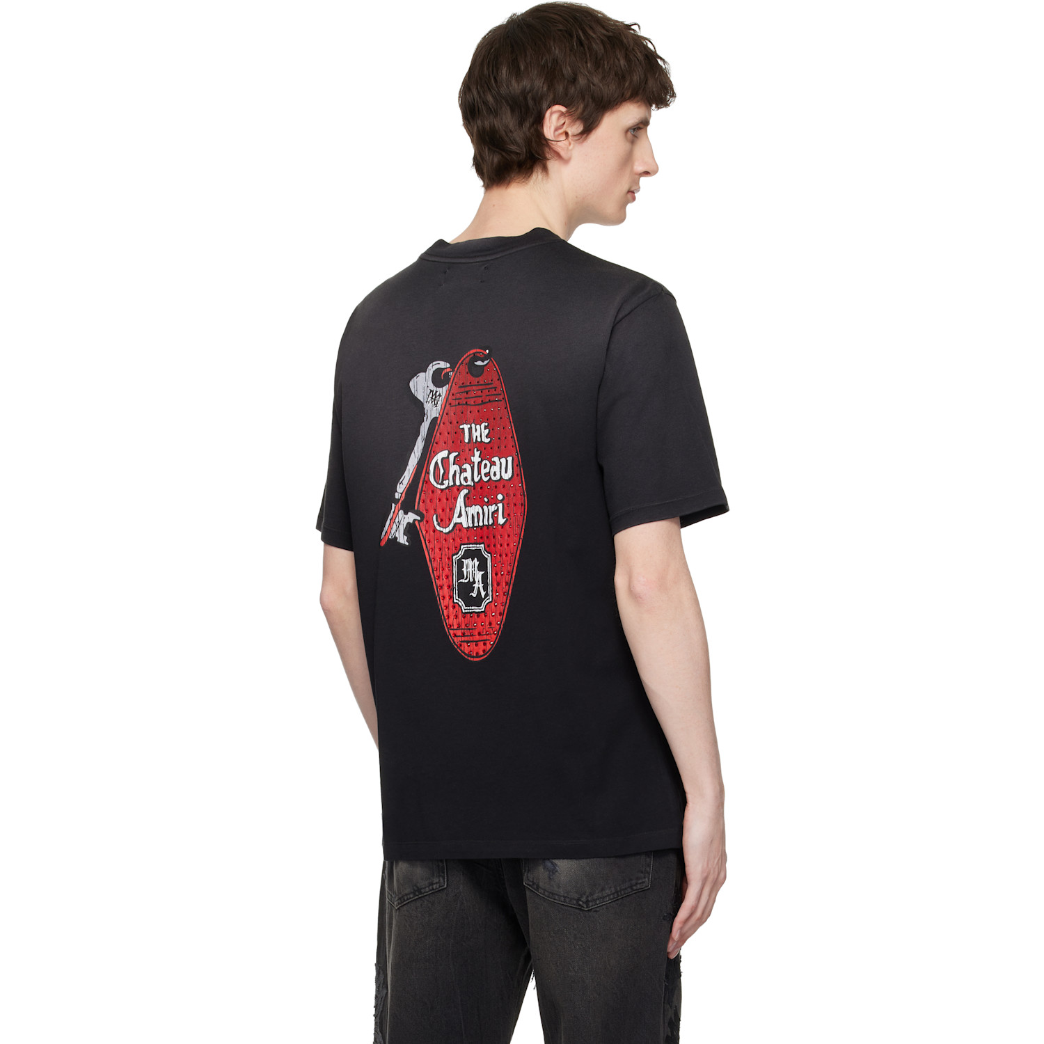  Amiri Black Chateau Keys T-shirt 