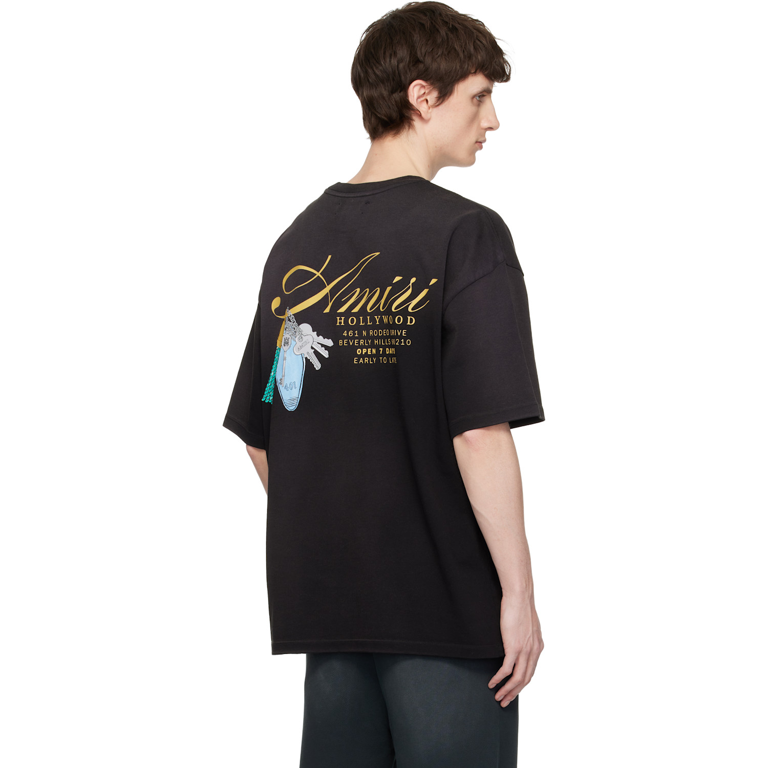  Amiri Black Chateau Keys T-shirt 
