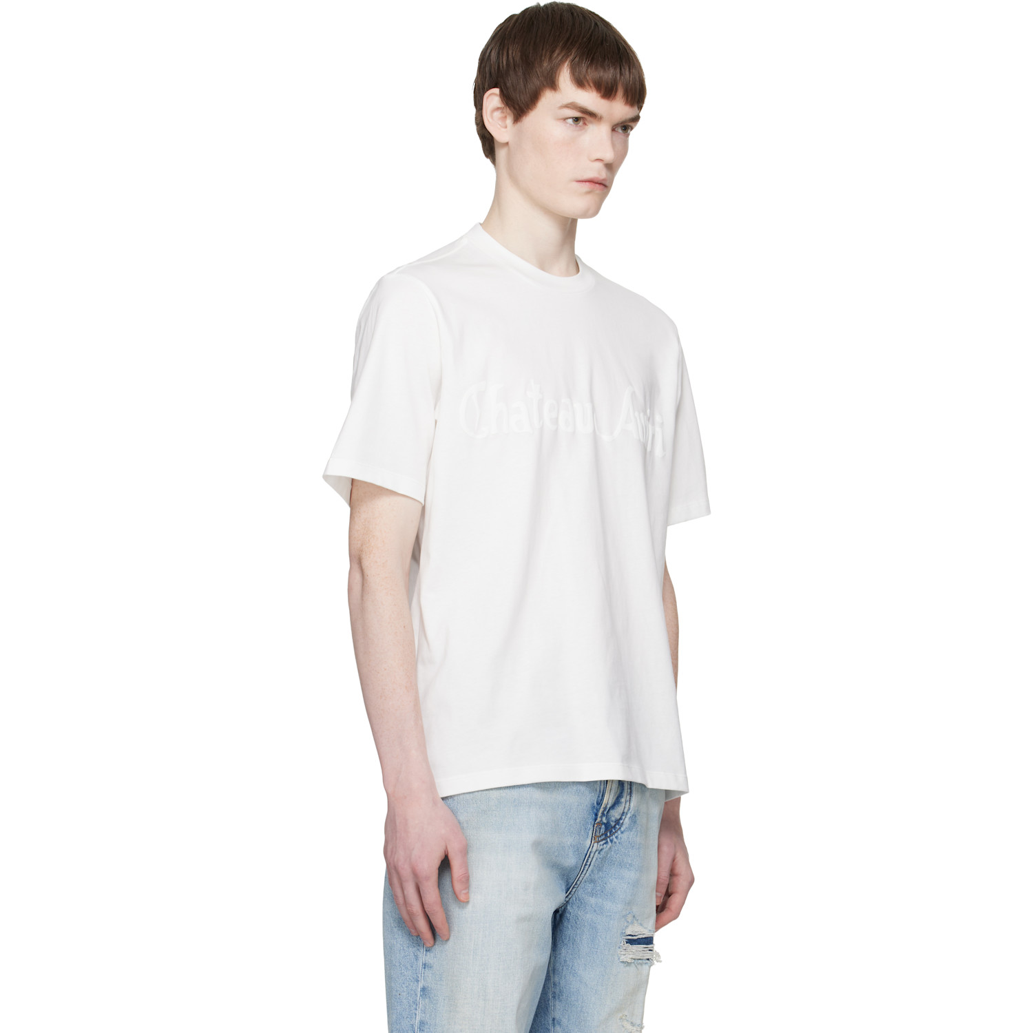  Amiri White 'chateau Amiri' Tonal T-shirt 