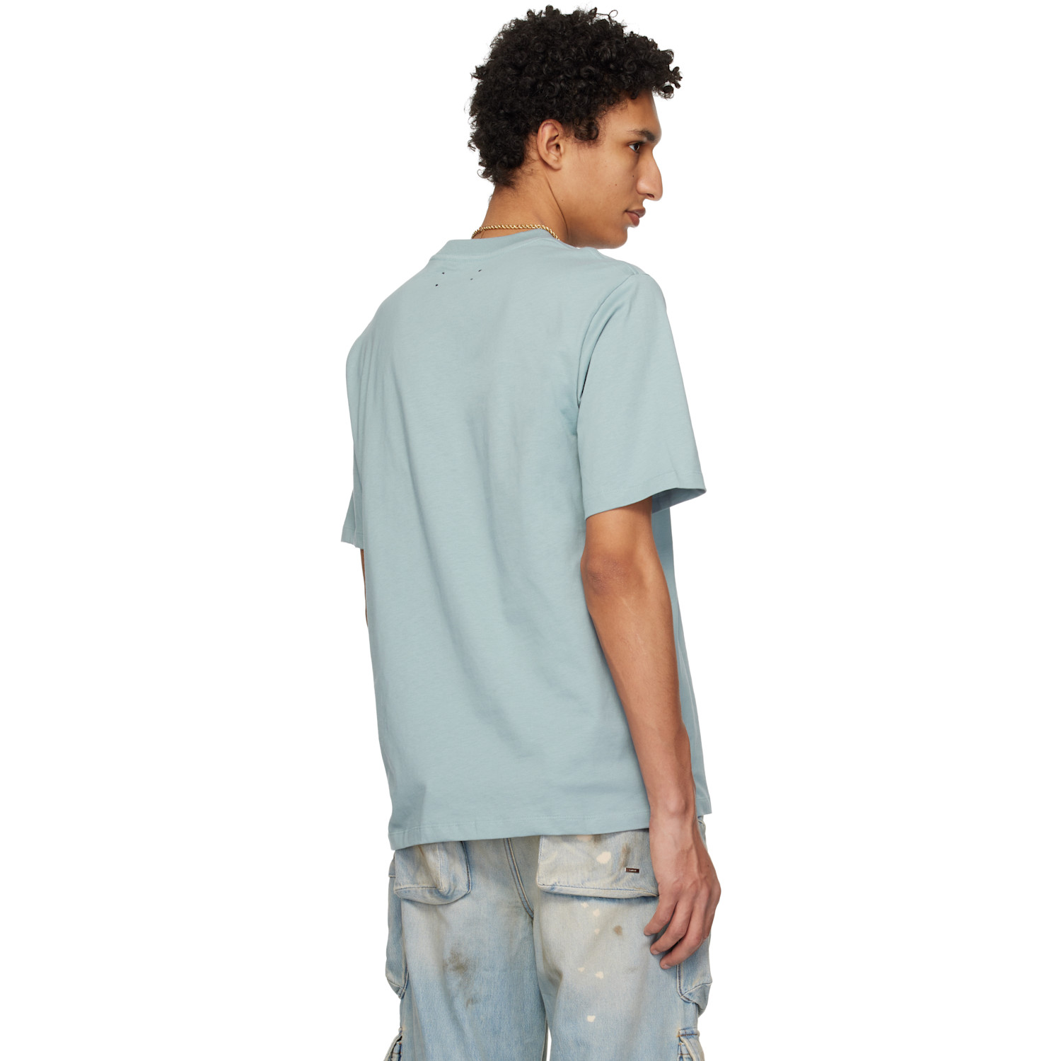  Amiri Blue 'chateau Amiri' Tonal T-shirt 
