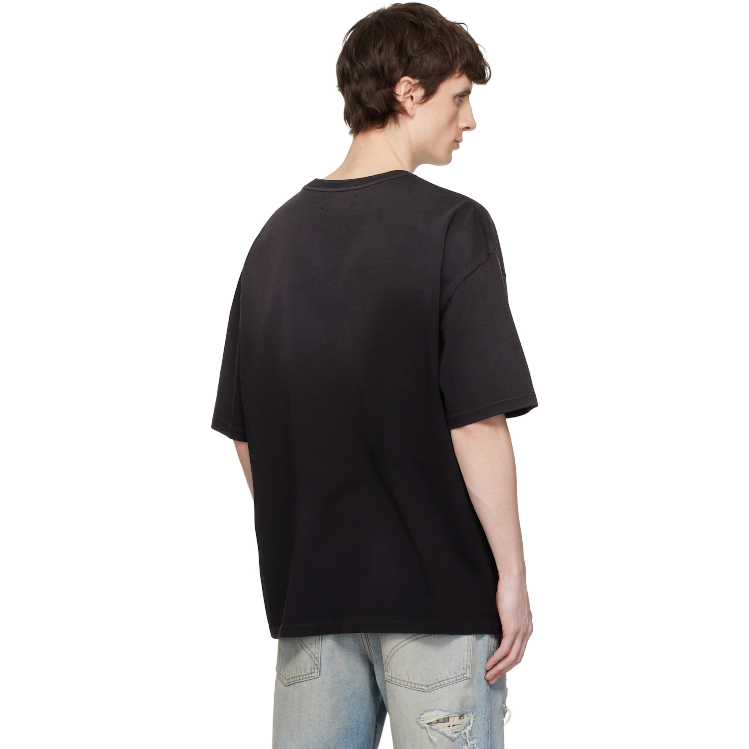  Amiri Black 'amiri Ribbon' Oversized T-shirt 