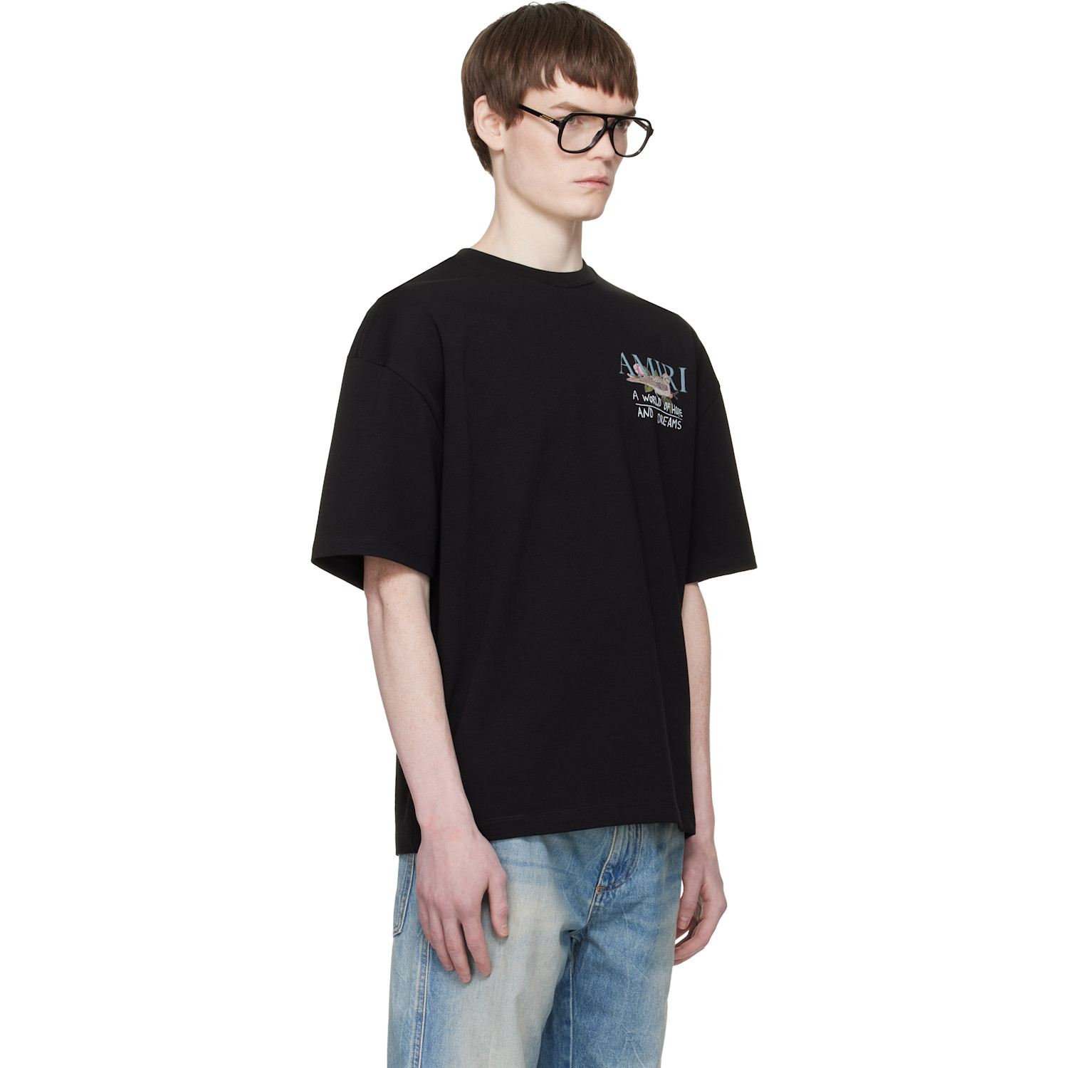  Amiri Black 'hope And Dreams' T-shirt 