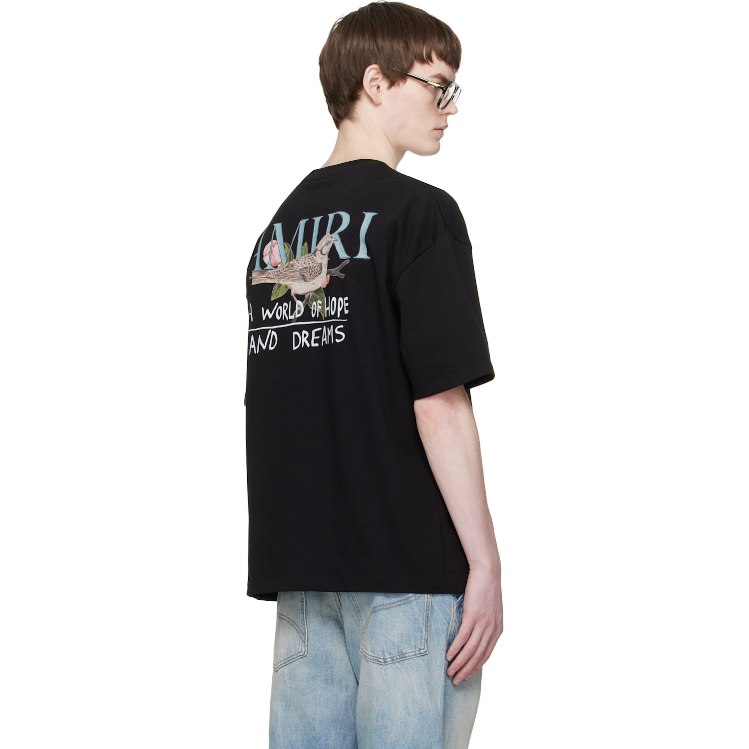  Amiri Black 'hope And Dreams' T-shirt 