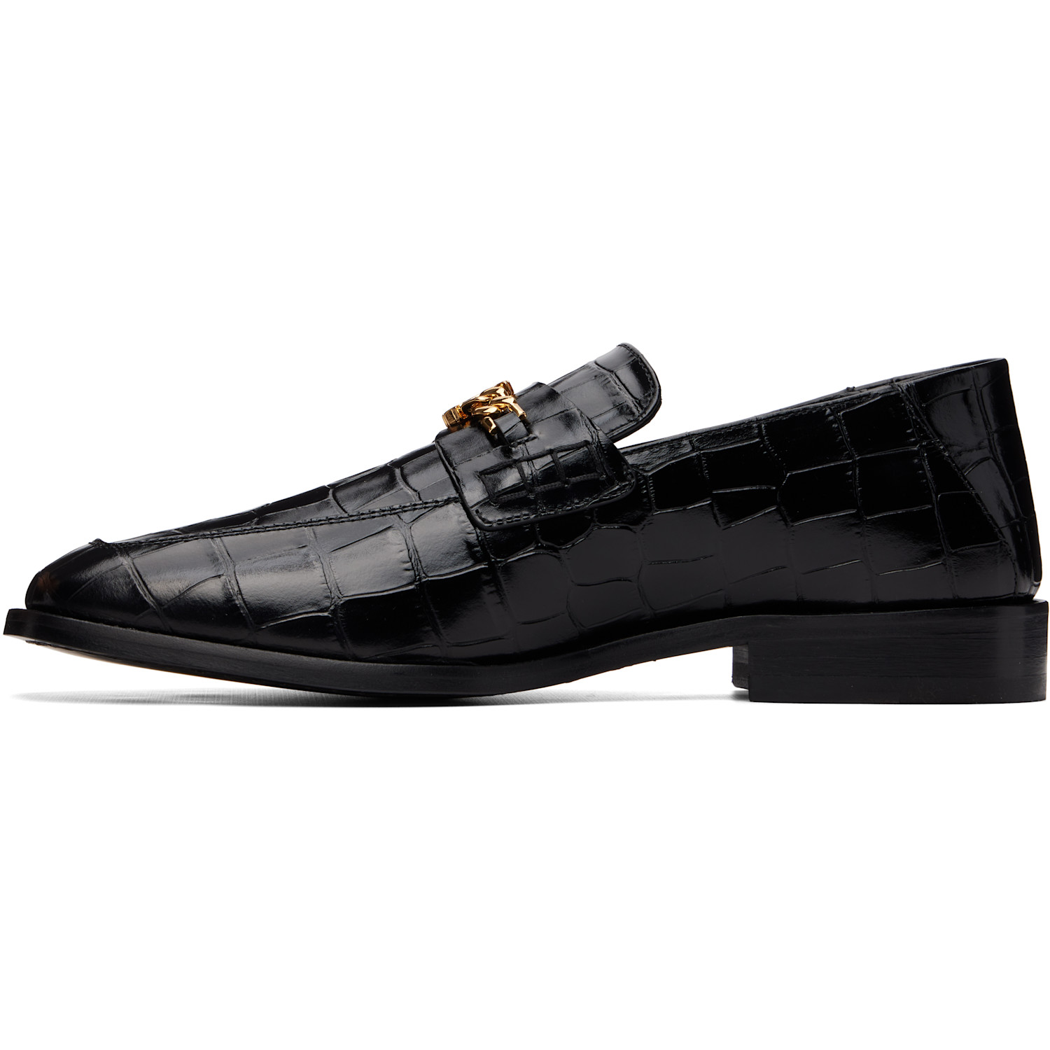  Amiri Black Croc Ma Slip-on Loafers 