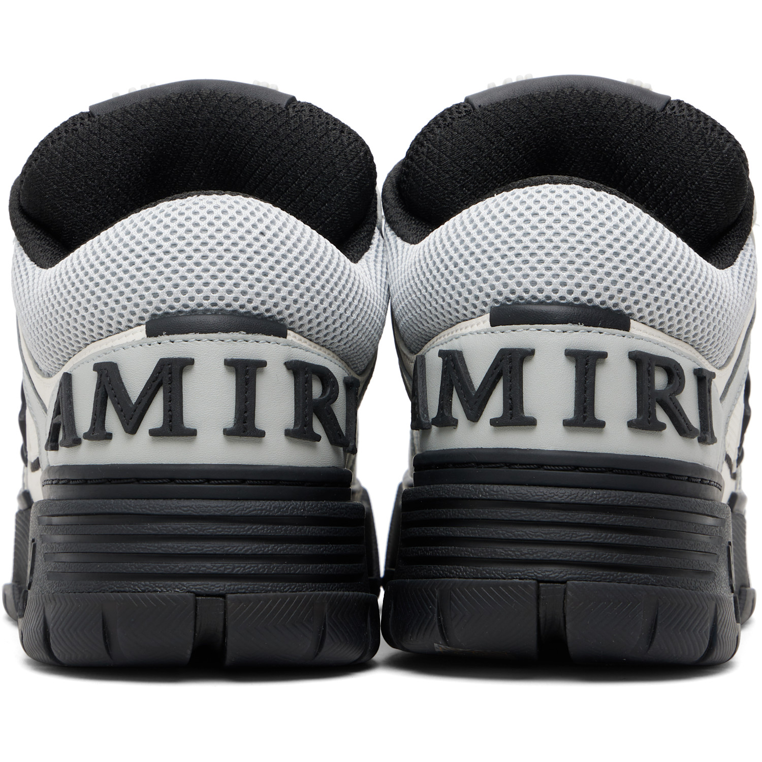  Amiri White & Gray Ma Patch Ma-1 Sneakers 