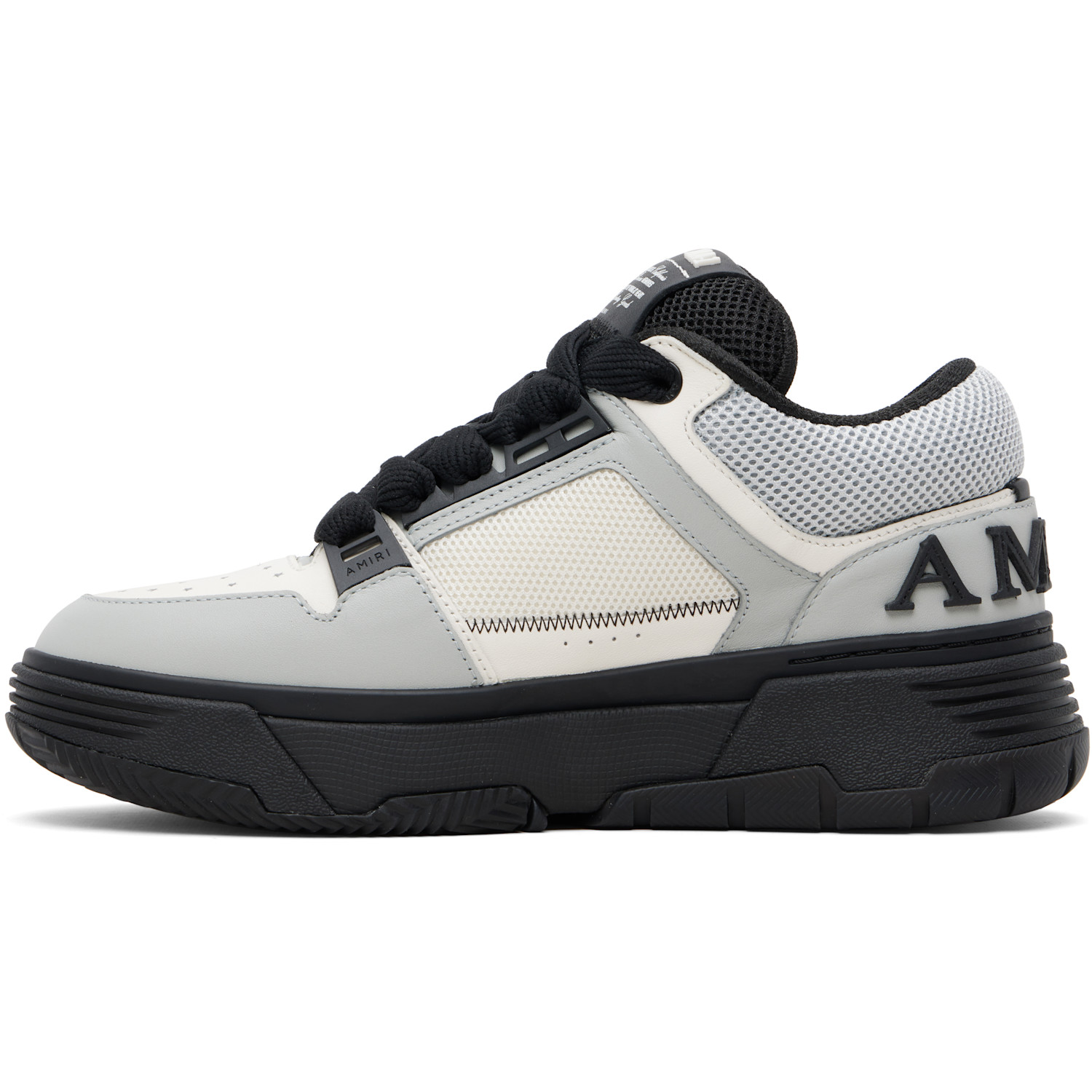 Amiri White & Gray Ma Patch Ma-1 Sneakers 