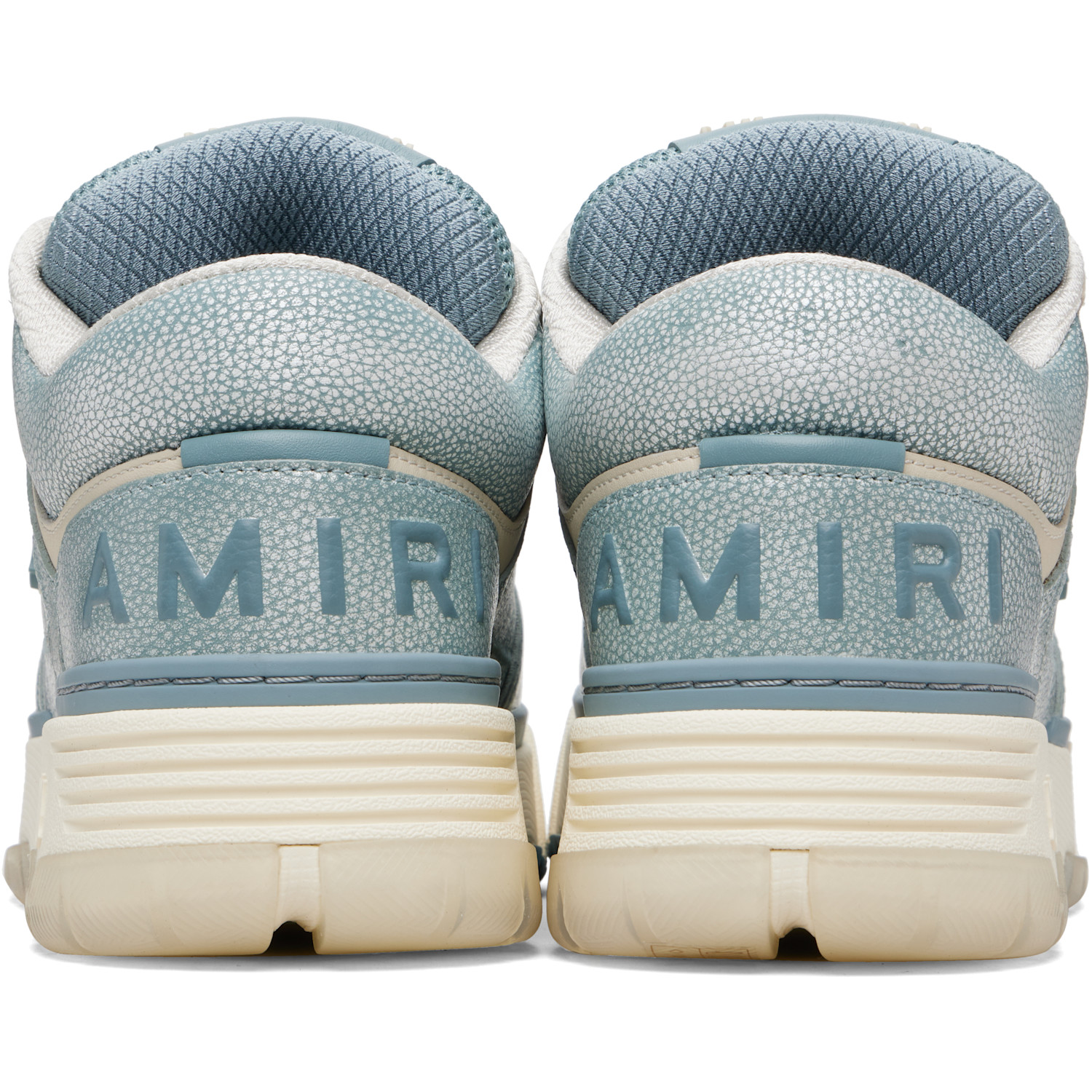  Amiri Blue Pebbled Ma-1 Sneakers 