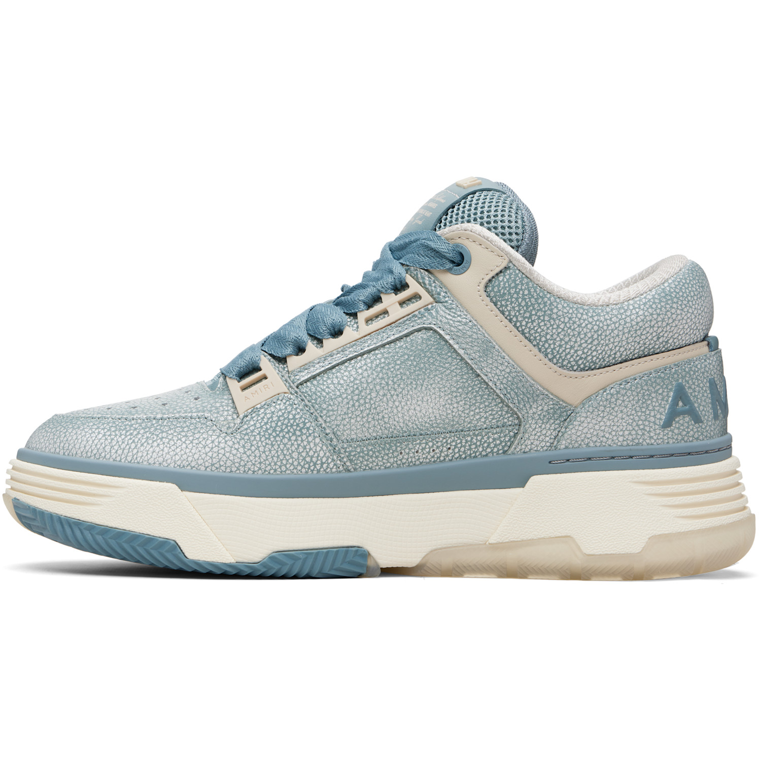  Amiri Blue Pebbled Ma-1 Sneakers 