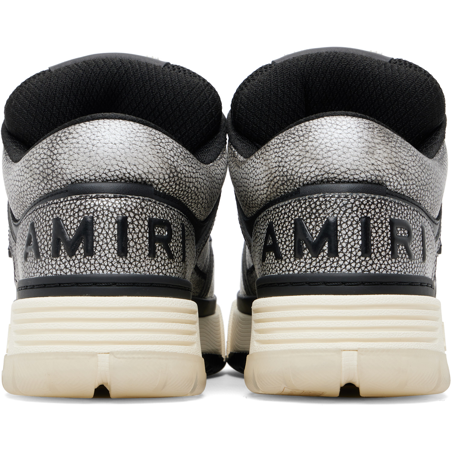 Amiri Black Pebbled Ma-1 Sneakers 