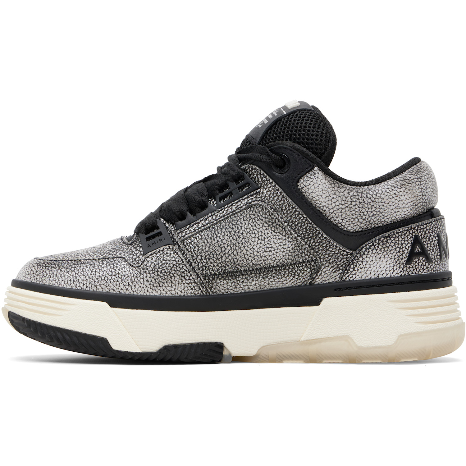  Amiri Black Pebbled Ma-1 Sneakers 