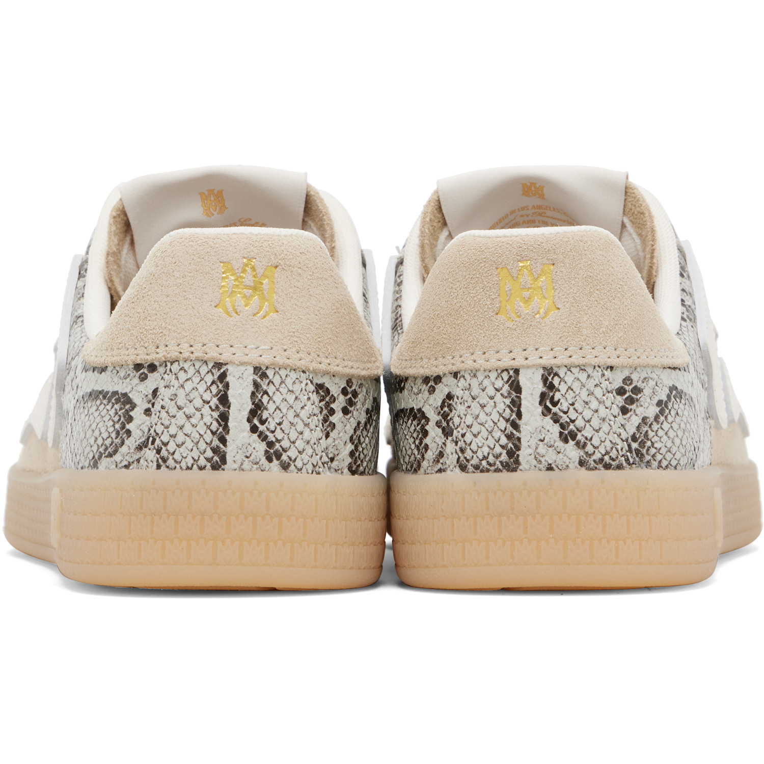  Amiri Gray & Beige Snake Pacific Bones 