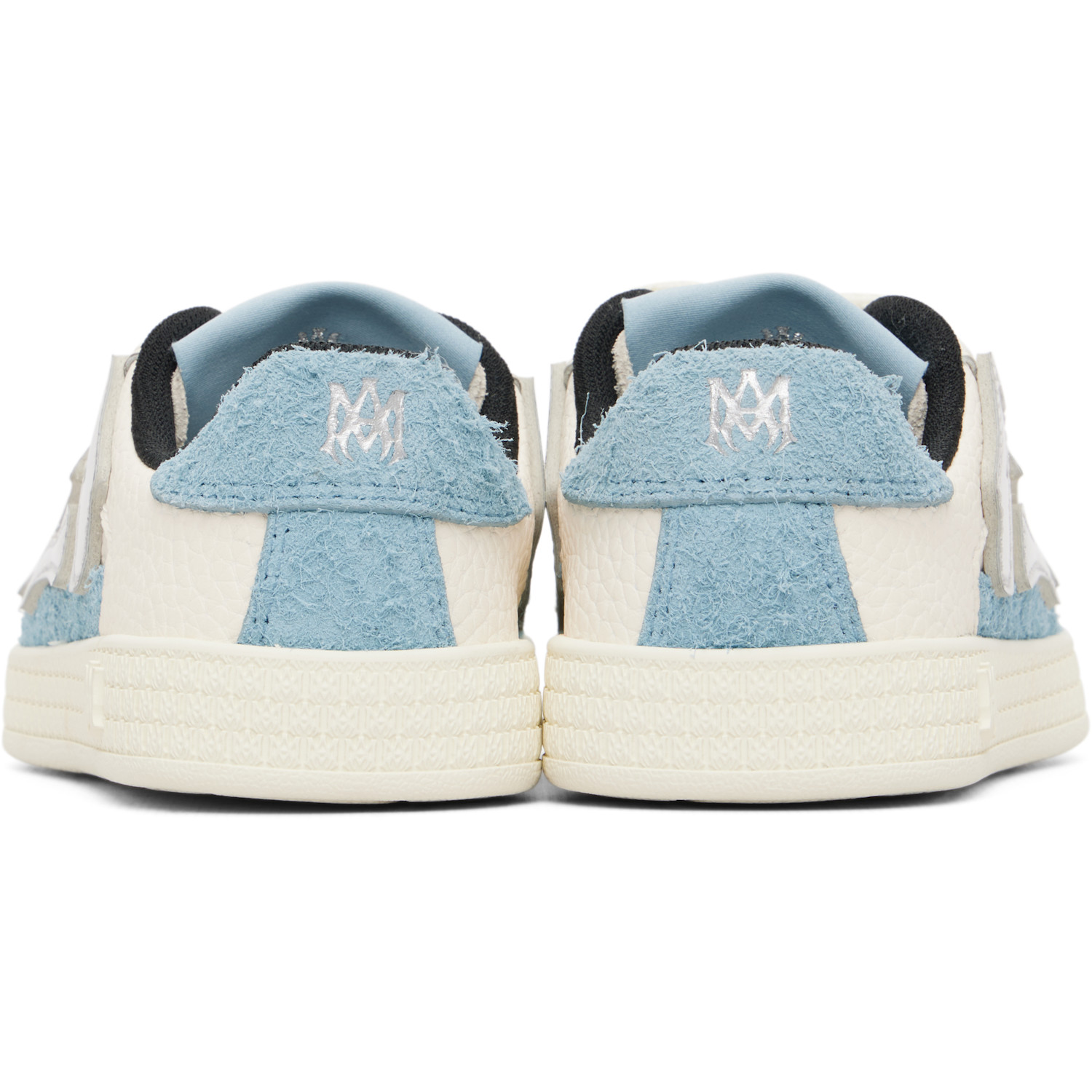 Amiri Kids White & Blue Pacific Bones Sneakers 