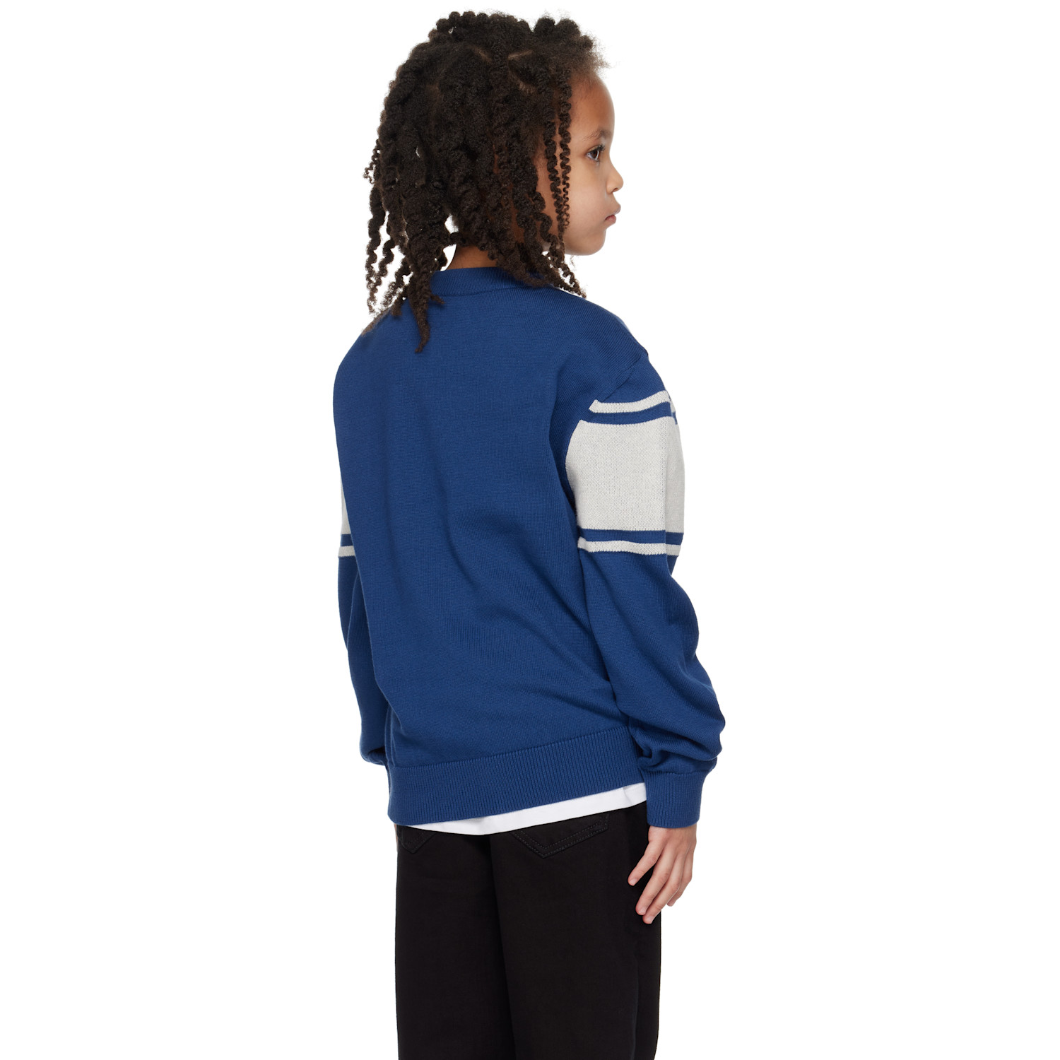  Amiri Kids Navy 'amiri' Sport Sweater 