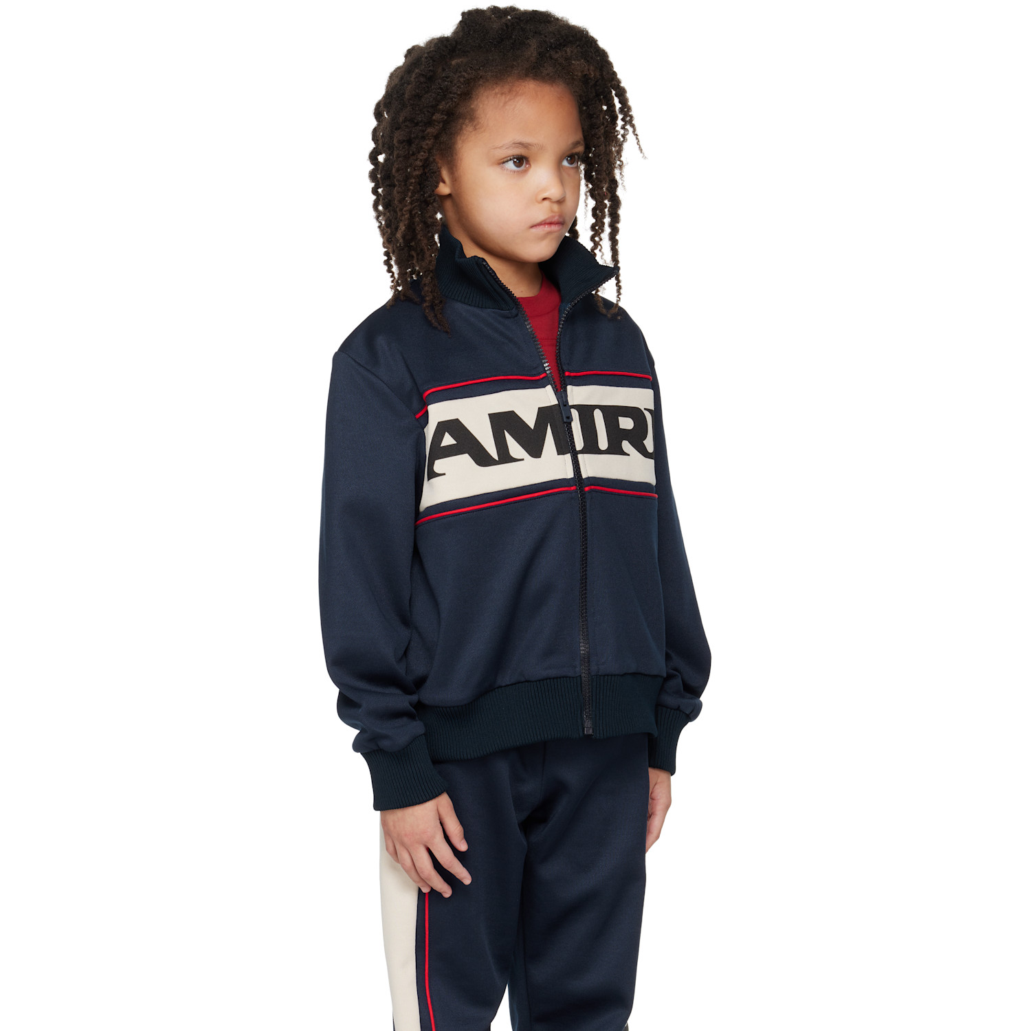  Amiri Kids Navy 'amiri' Sport Track Jacket 