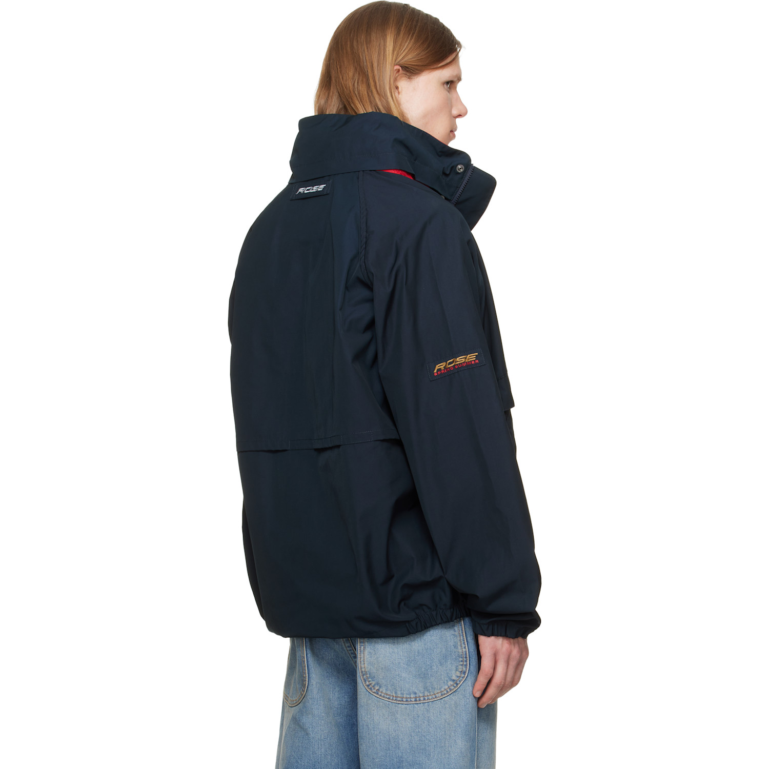  Martine Rose Navy 'expect Perfection' Anorak Jacket 
