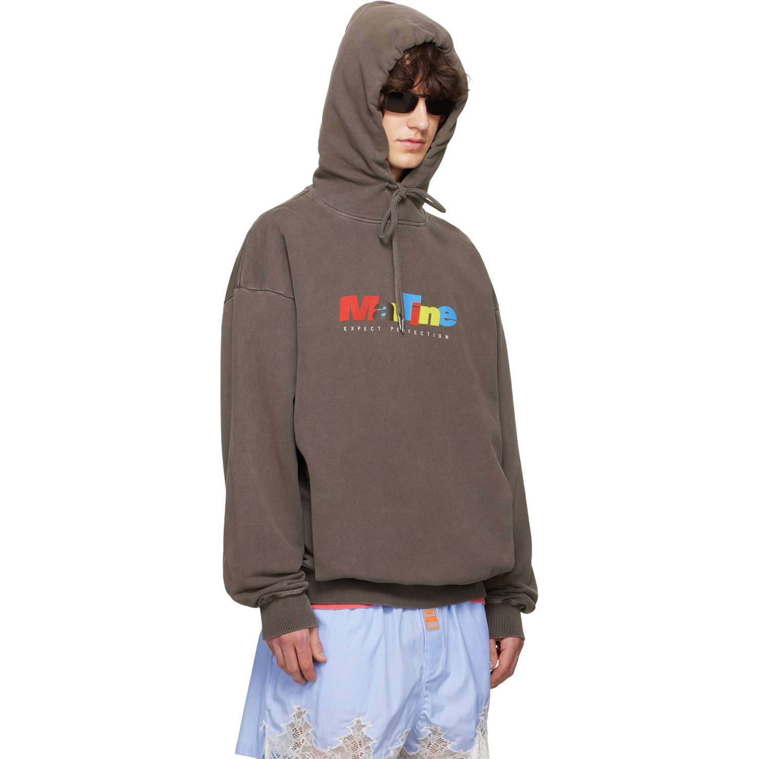  Martine Rose Brown Classic Hoodie 