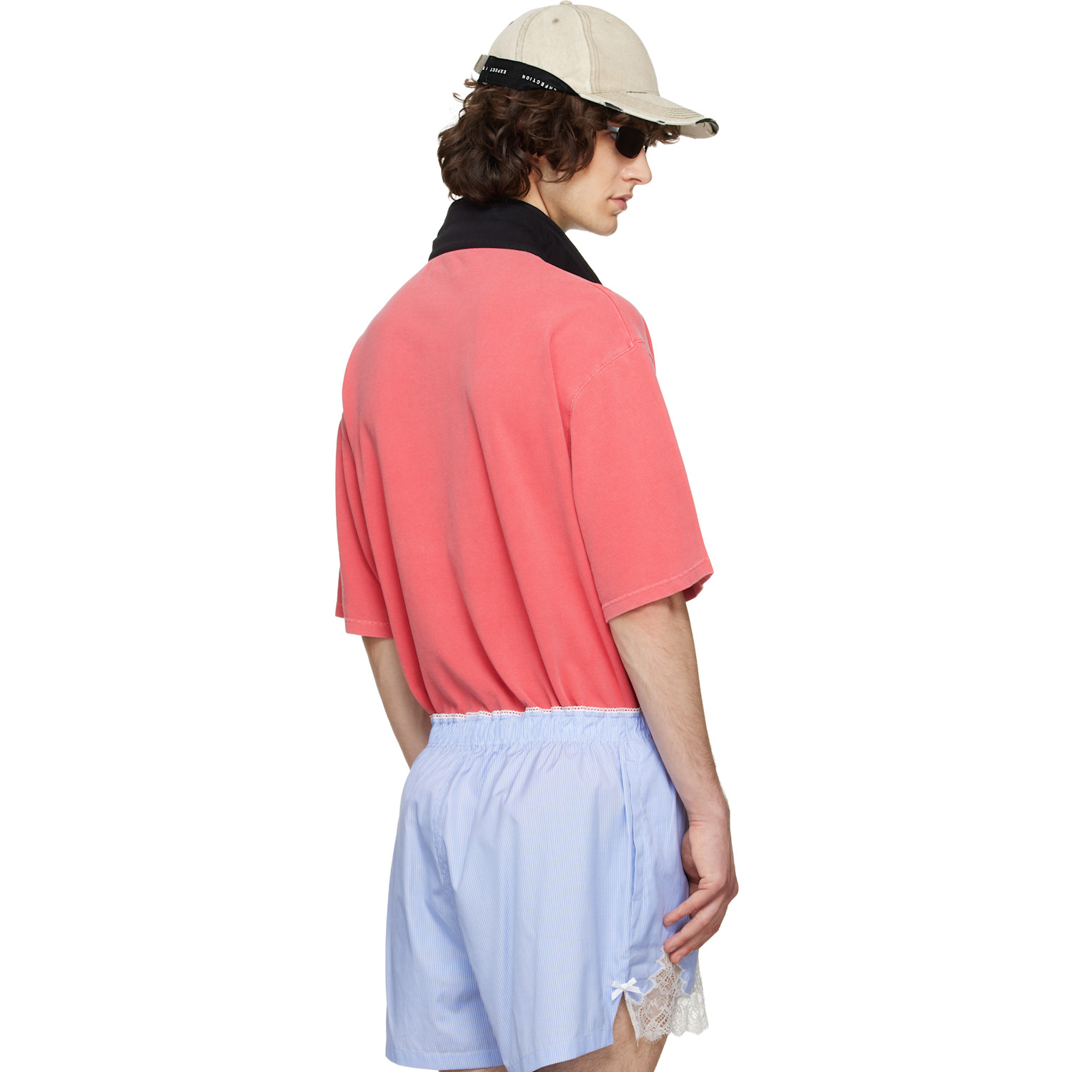  Martine Rose Pink Oversized S/s Polo 