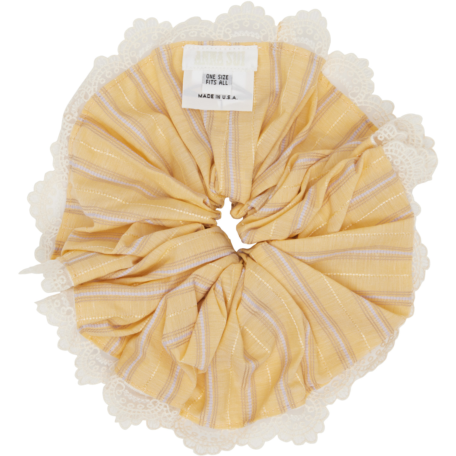  Anna Sui Yellow Lace Scrunchie 