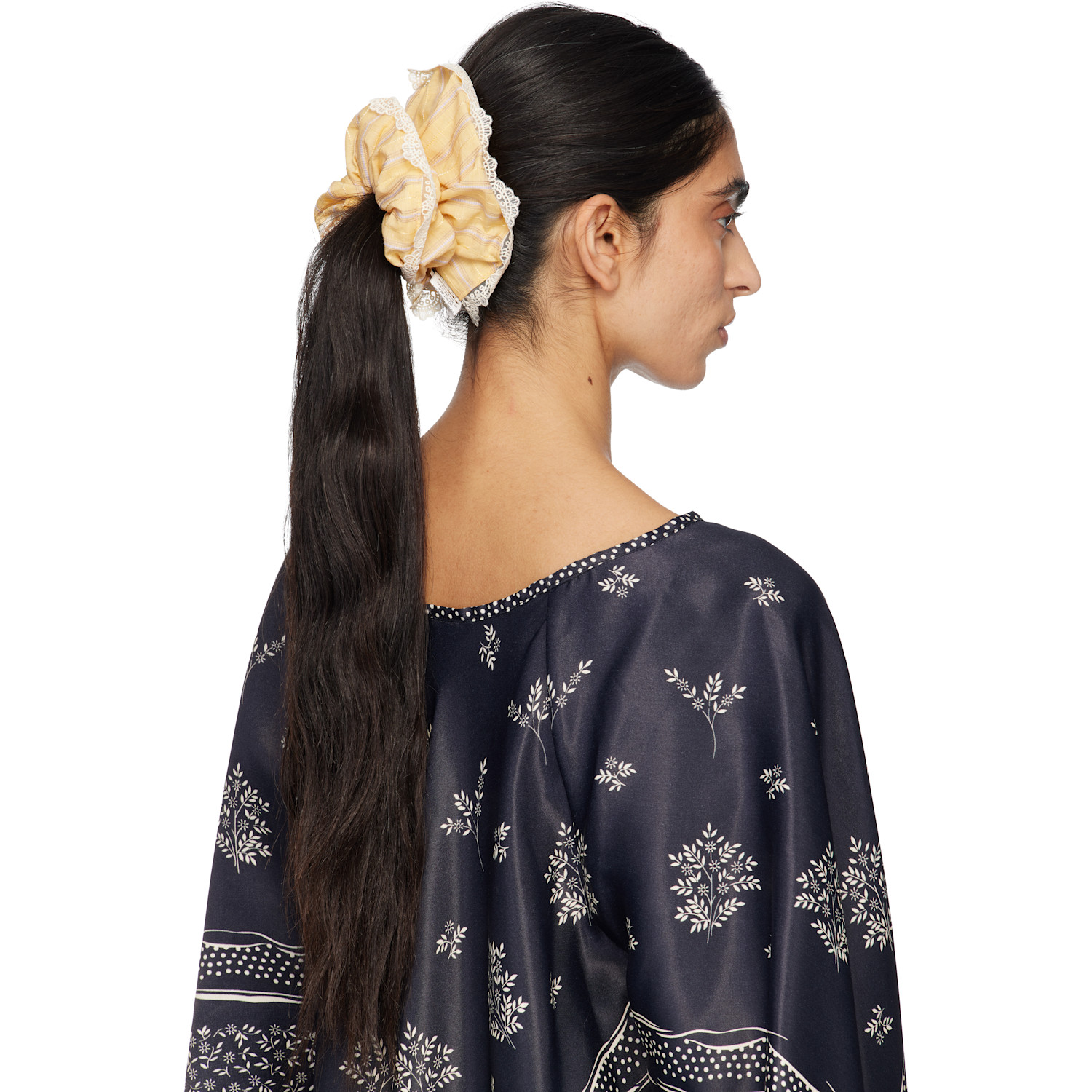  Anna Sui Yellow Lace Scrunchie 