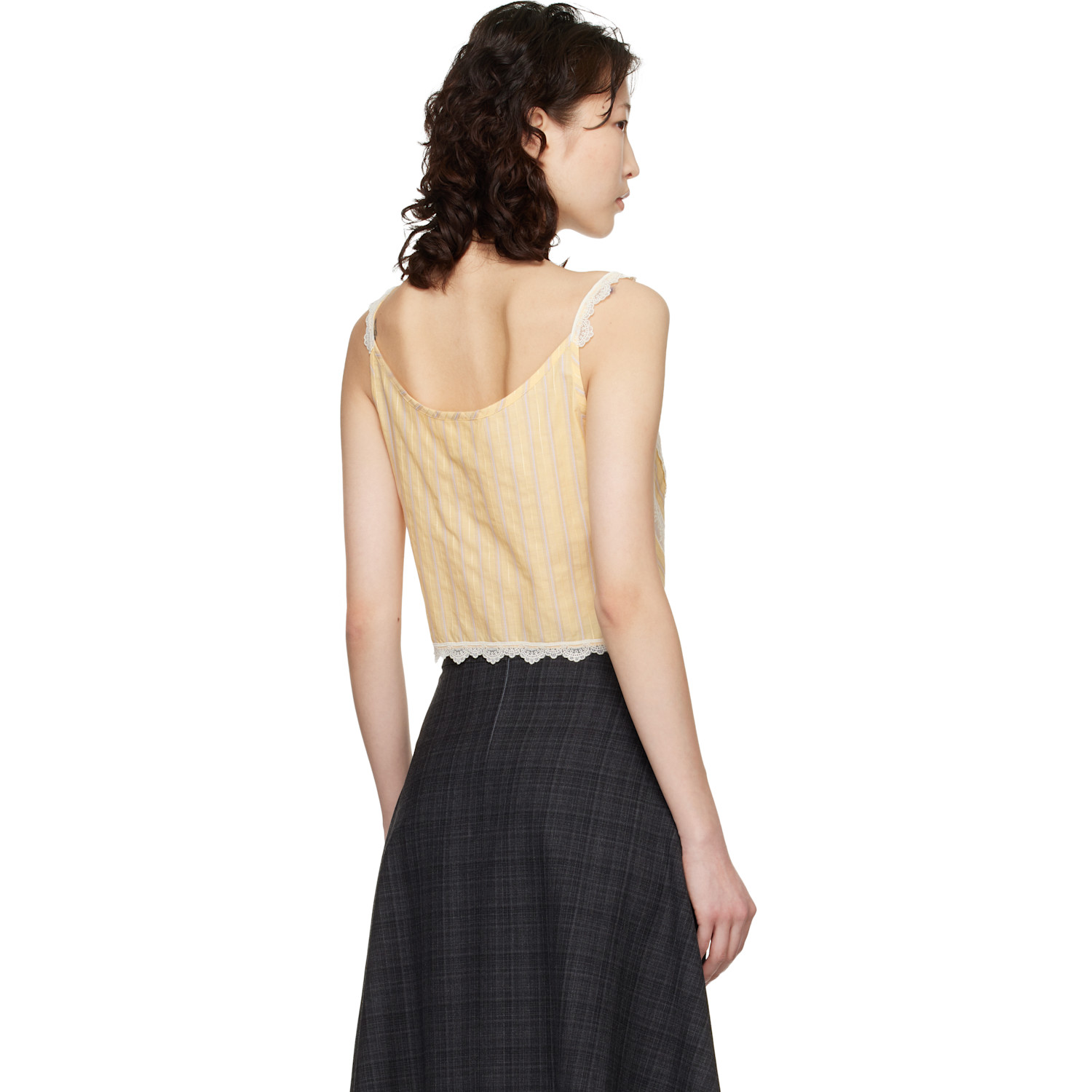  Anna Sui Yellow Corset Top 