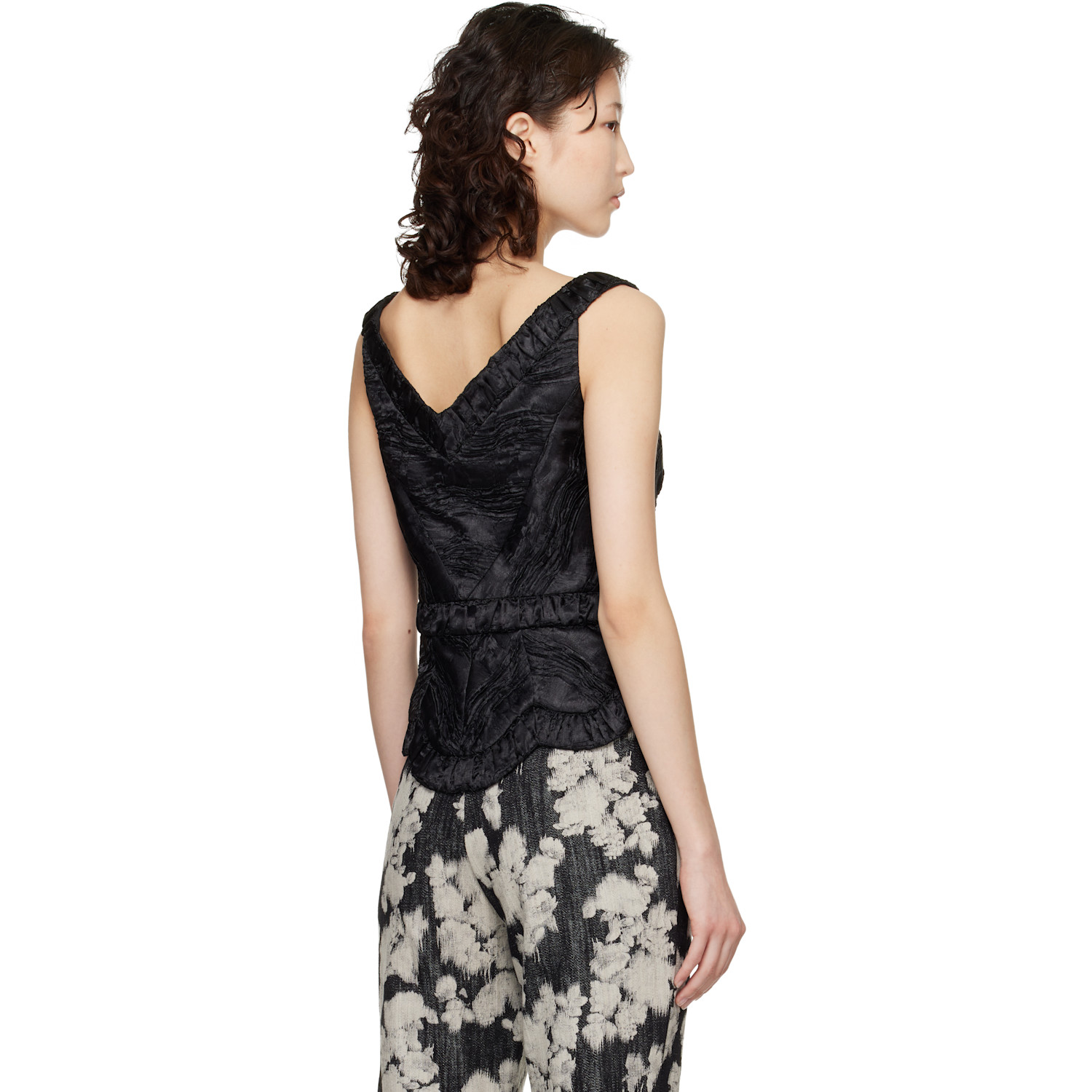  Anna Sui Black Corset Top 