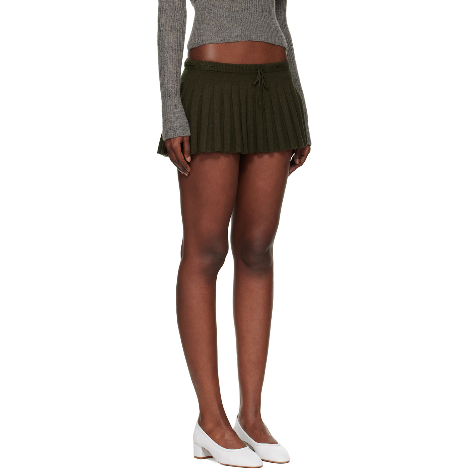  Guizio Khaki Vivienne Miniskirt 