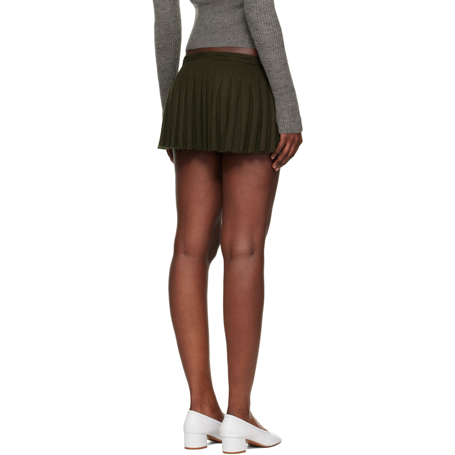  Guizio Khaki Vivienne Miniskirt 